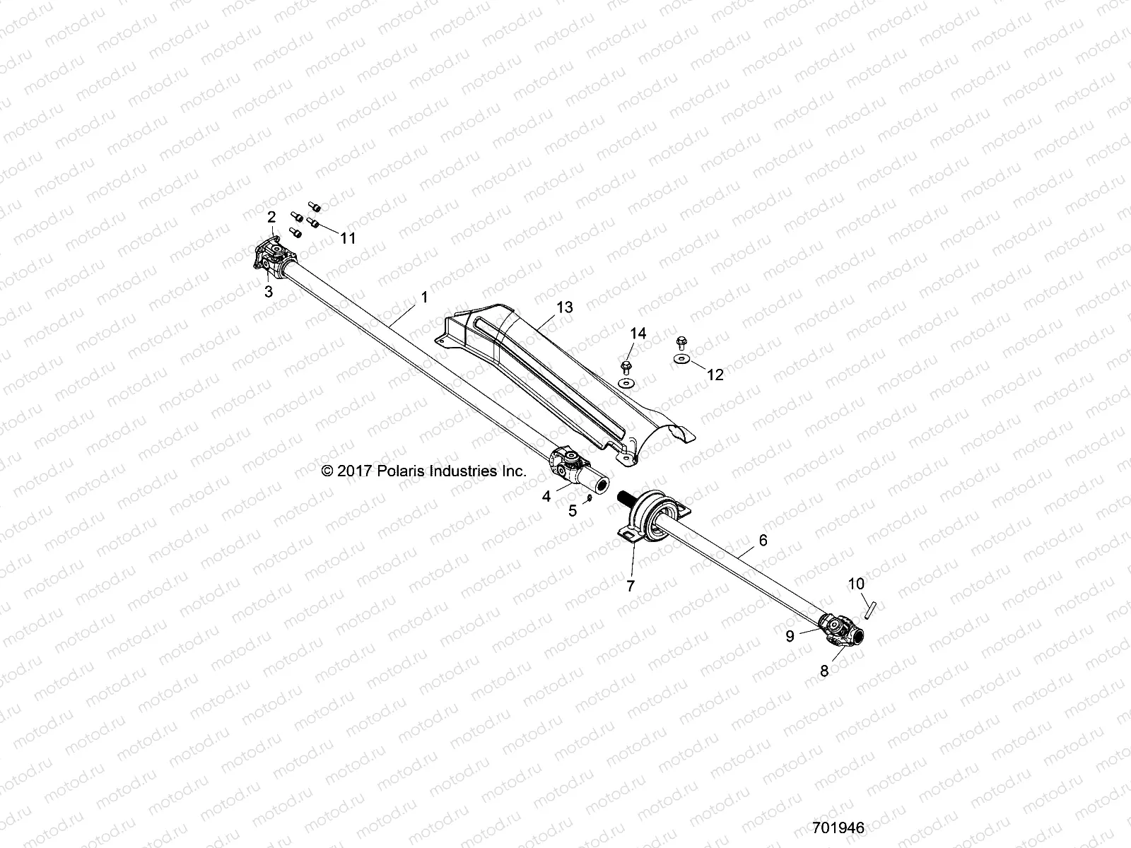 DRIVE TRAIN | DRIVE TRAIN, FRONT PROP SHAFT - Z18VFE92NB/NU (701946)