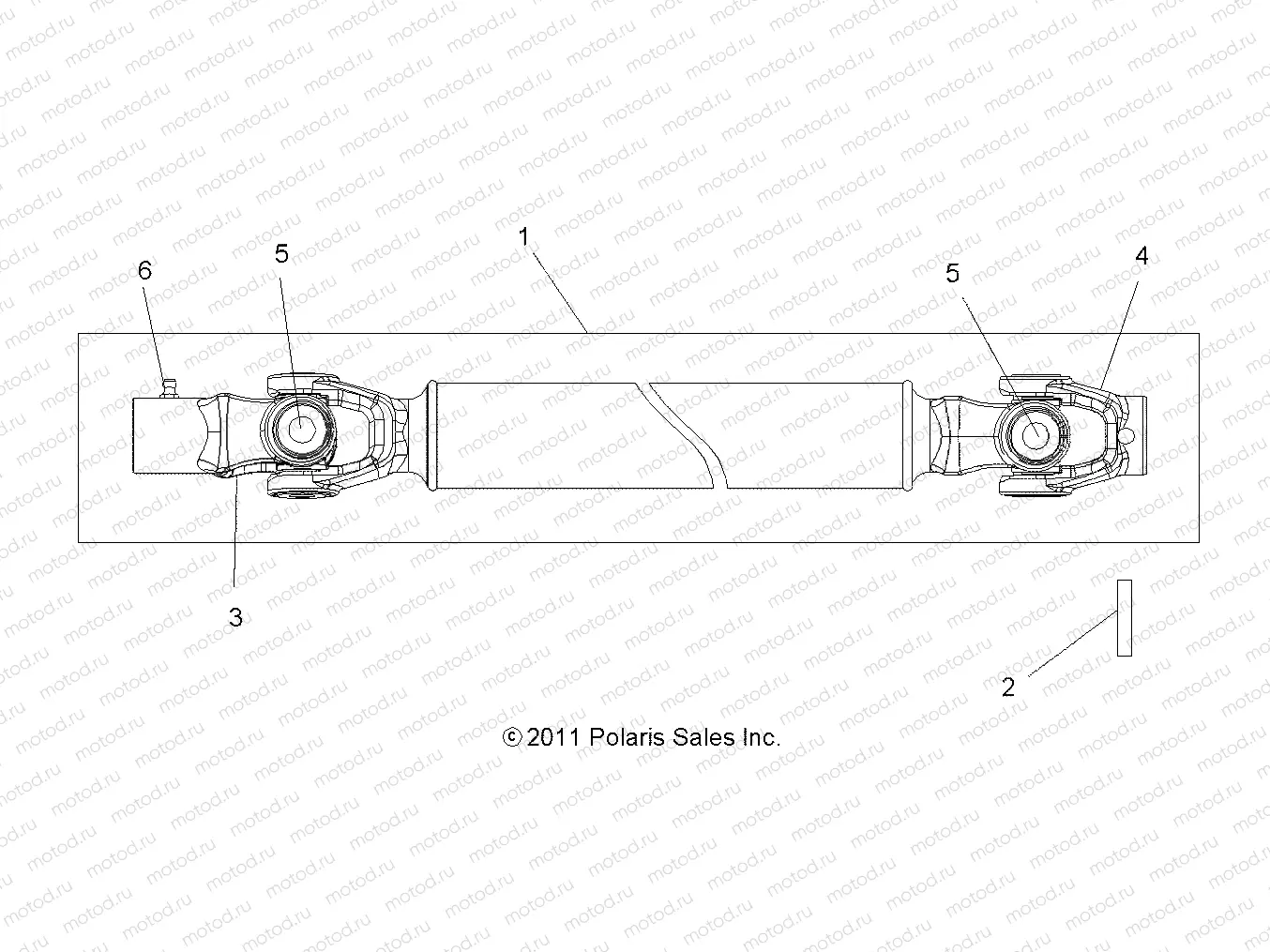 DRIVE TRAIN | DRIVE TRAIN, FRONT PROP SHAFT - Z18VHA57B2 (49RGRSHAFTPROP12RZR570)