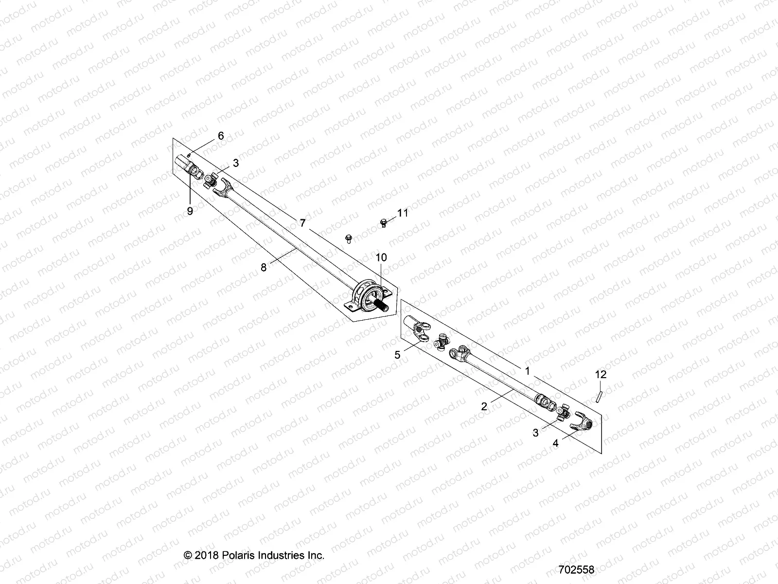 DRIVE TRAIN | DRIVE TRAIN, FRONT PROP SHAFT - Z19VBE99F2/S99C2/CM (702558)