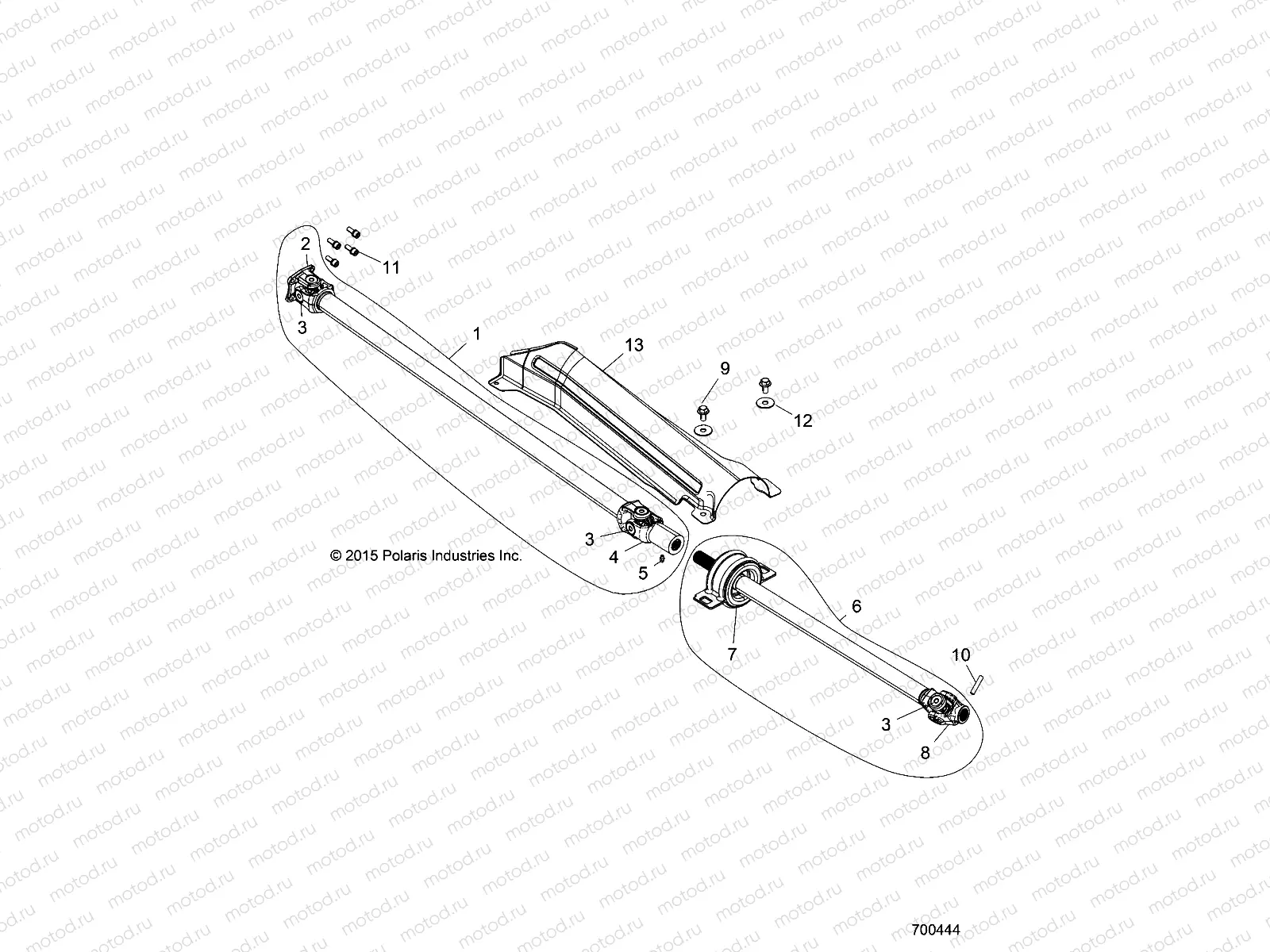 DRIVE TRAIN | DRIVE TRAIN, FRONT PROP SHAFT - Z19VPL92AK/BK/AR/BR/AM/BM (700444)