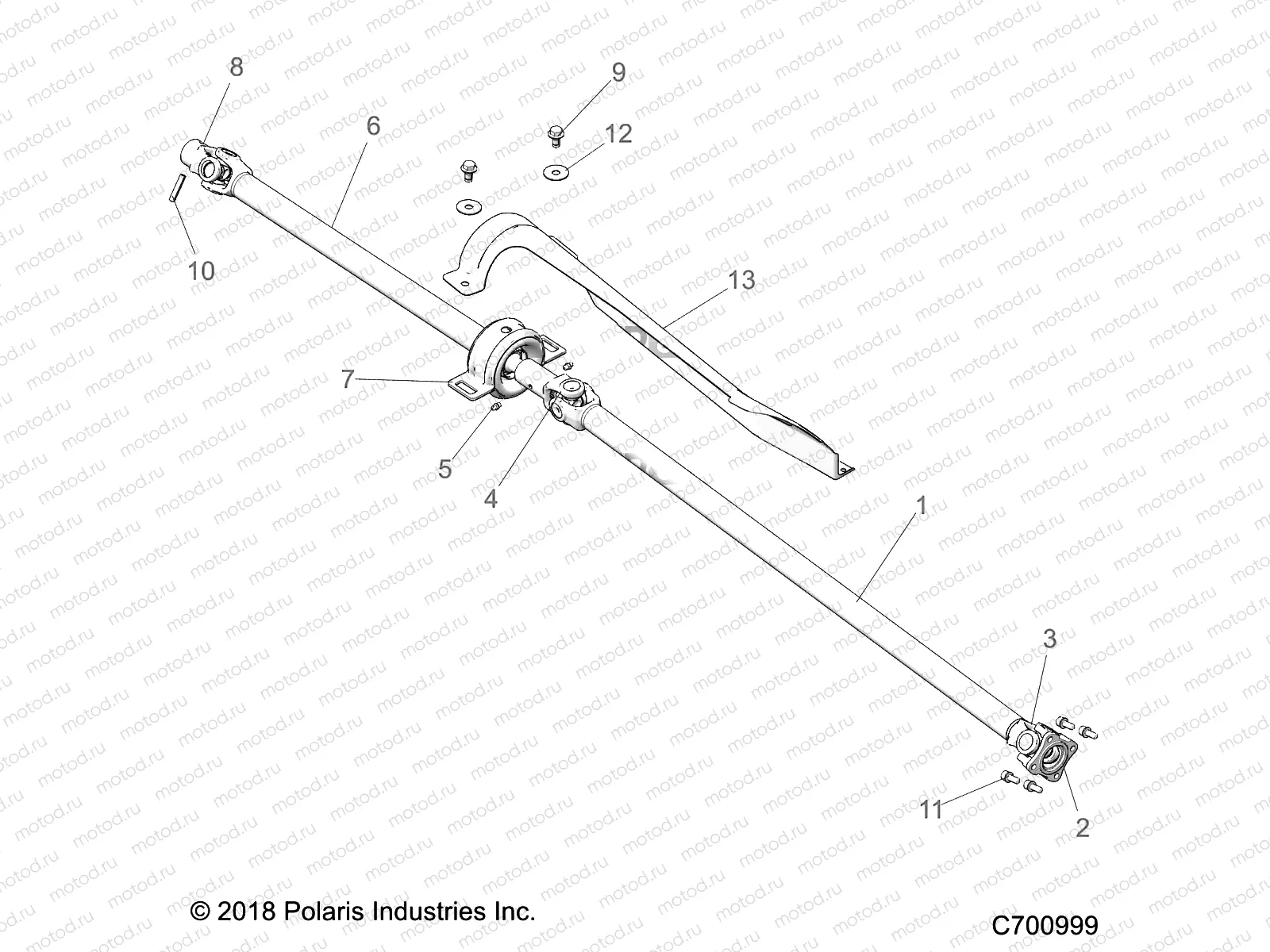 DRIVE TRAIN | DRIVE TRAIN, FRONT PROP SHAFT - Z20NAE92AL/AR/BL/BR/F92AL/AR (C700999)