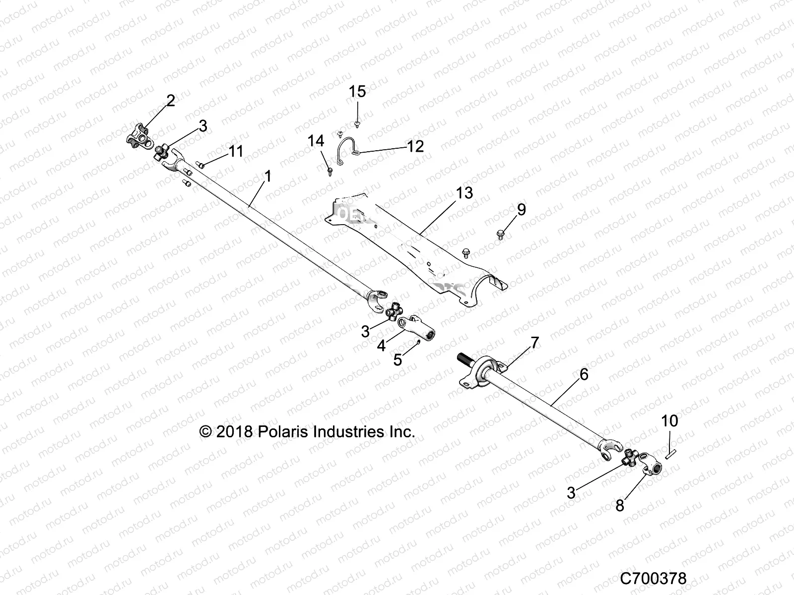 DRIVE TRAIN | DRIVE TRAIN, FRONT PROP SHAFT - Z20P4L92AG/AP/BG/BP/LG (700378)
