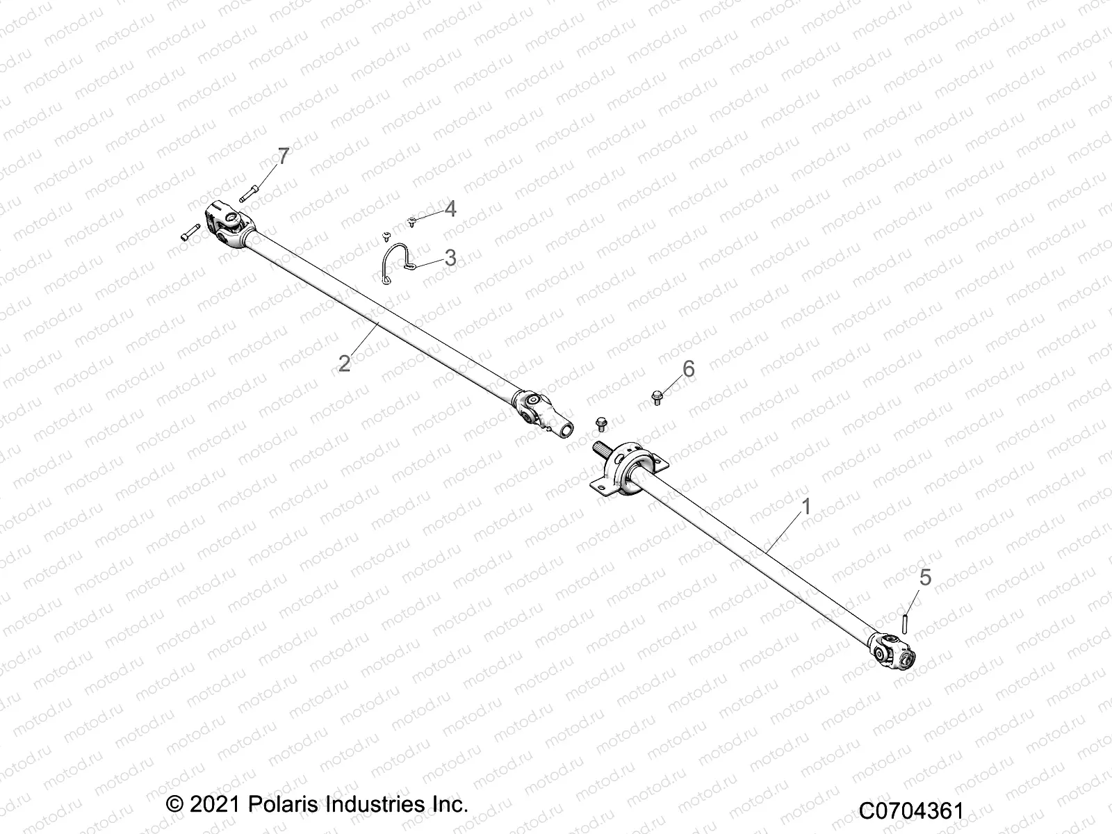 DRIVE TRAIN | DRIVE TRAIN, FRONT PROP SHAFT - Z21RAU92AN/BN (C0704361)