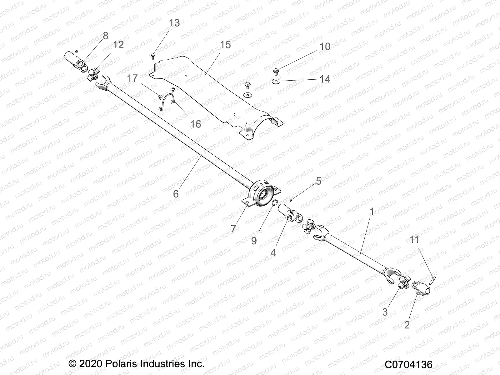 DRIVE TRAIN | DRIVE TRAIN, FRONT PROP SHAFT - Z22NAR99AF/BF (C0704136)