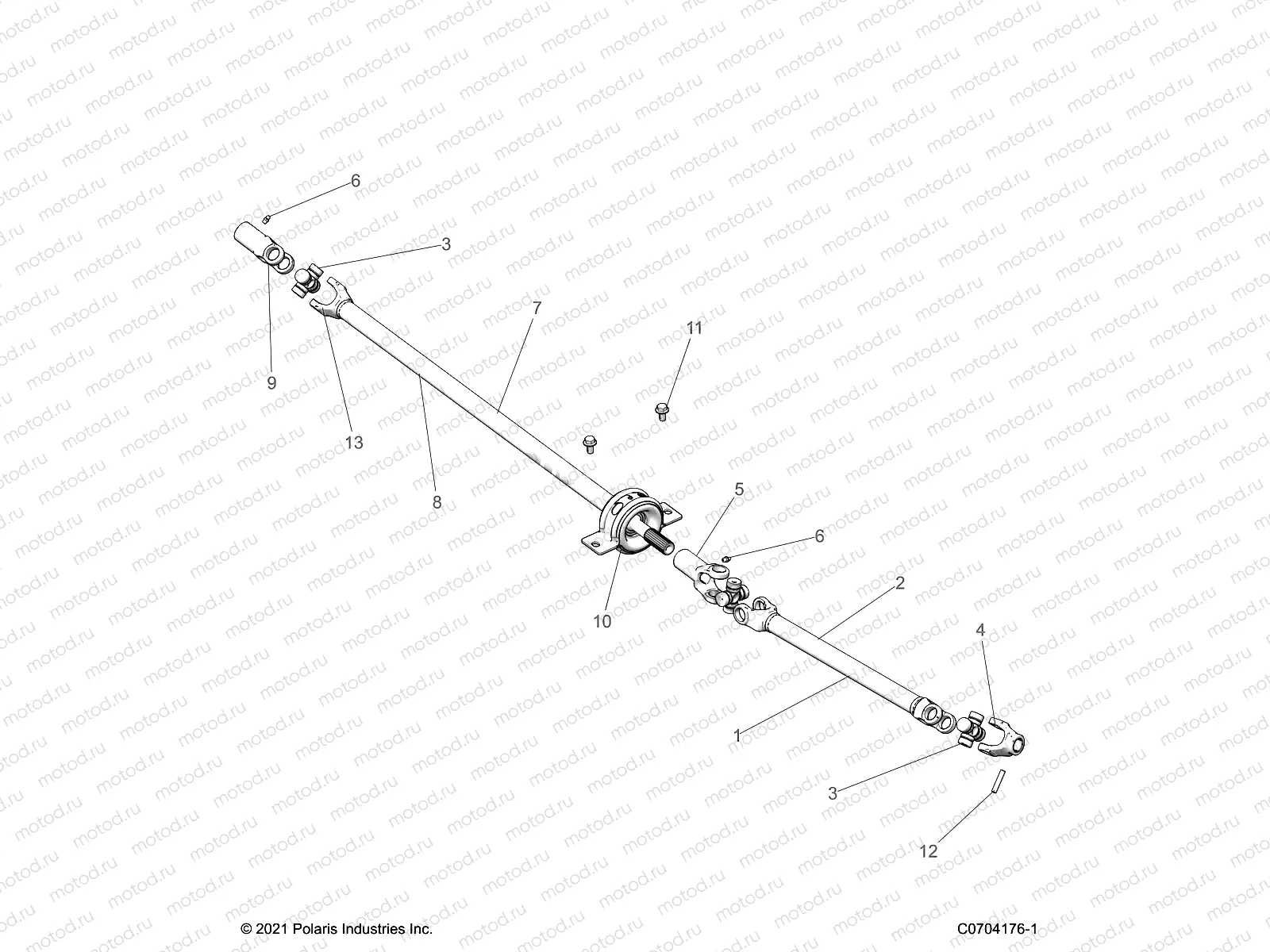 DRIVE TRAIN | DRIVE TRAIN, FRONT PROP SHAFT - Z23ASE99A4/B4/K99A4(C0704176-1)