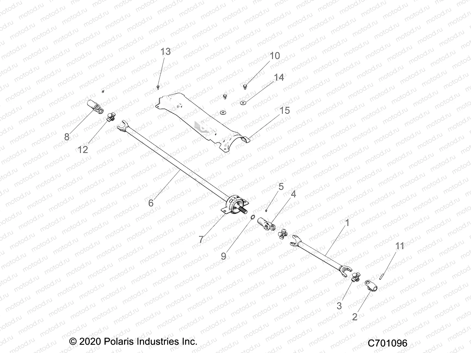 DRIVE TRAIN | DRIVE TRAIN, FRONT PROP SHAFT - Z23NAV99A/99B (C701096)