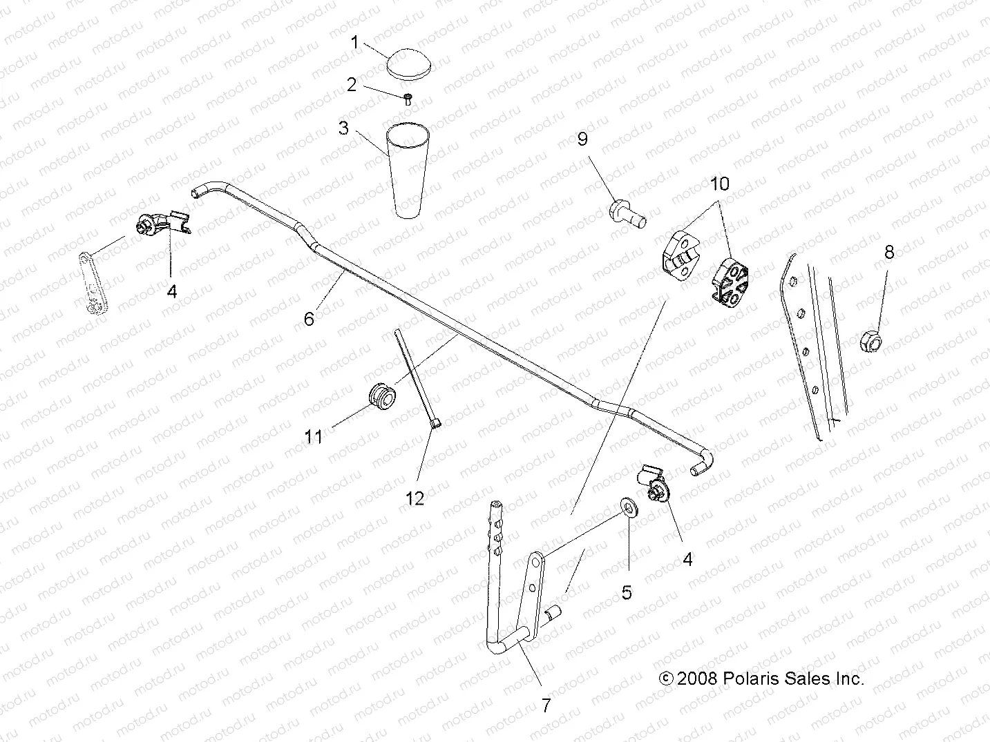 DRIVE TRAIN | DRIVE TRAIN, GEAR SELECTOR - A08MN50AF/AN/AQ/AR/AS/AT/AW/AX (49ATVGEARSELECT08SP500EFI)