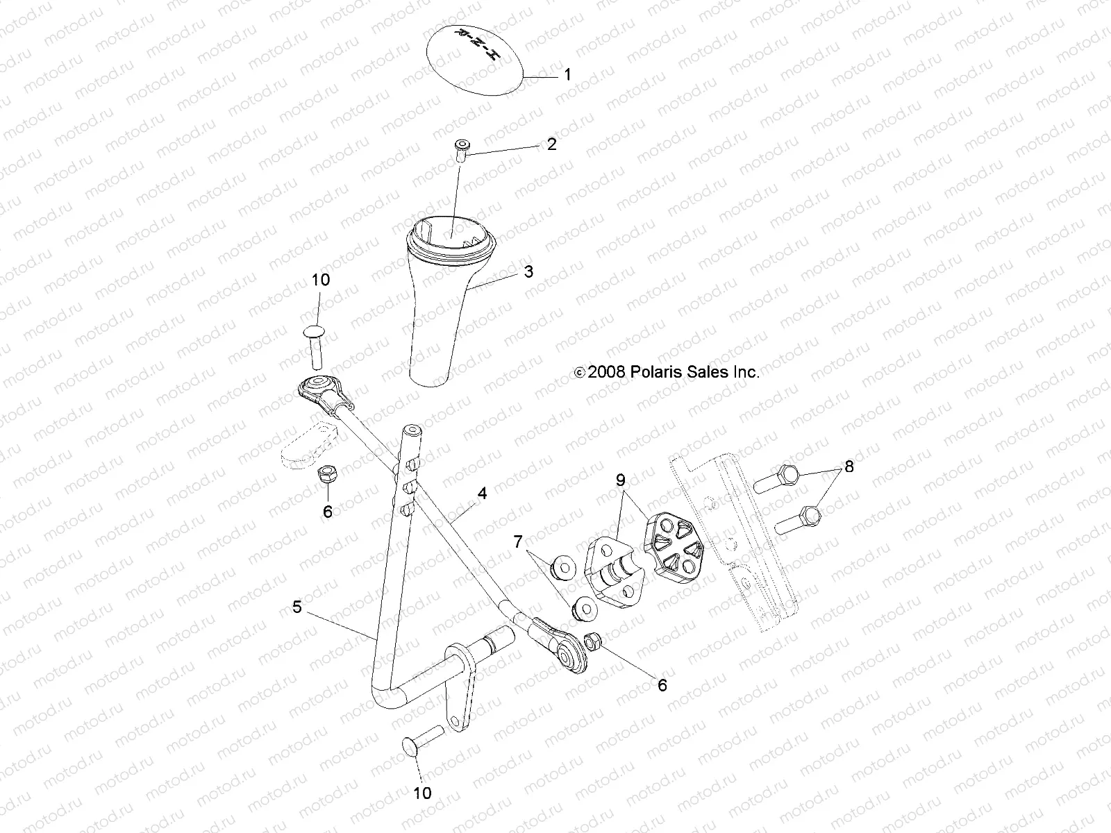 DRIVE TRAIN | DRIVE TRAIN, GEAR SELECTOR - A12NG50FA (49ATVGEARSELECT10TBLZR)