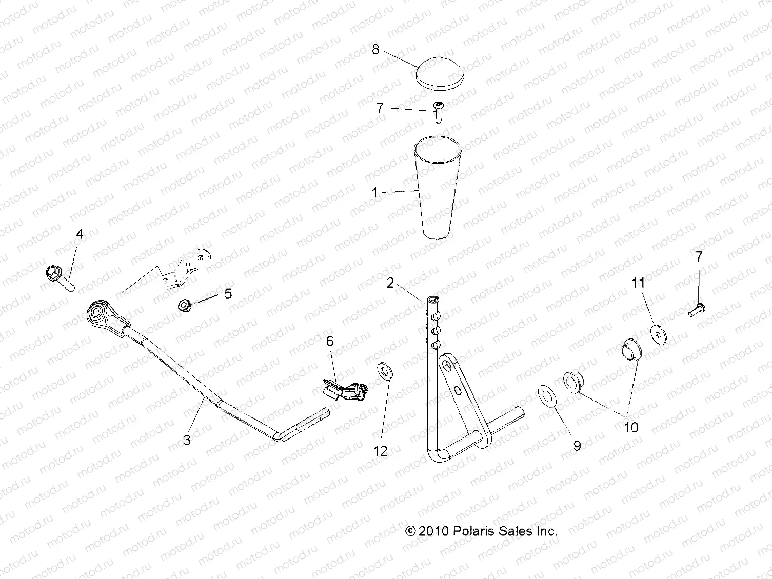 DRIVE TRAIN | DRIVE TRAIN, GEAR SELECTOR - A13ZN5EAD/K/L/T (49ATVGEARSELECT11SPTRG850)
