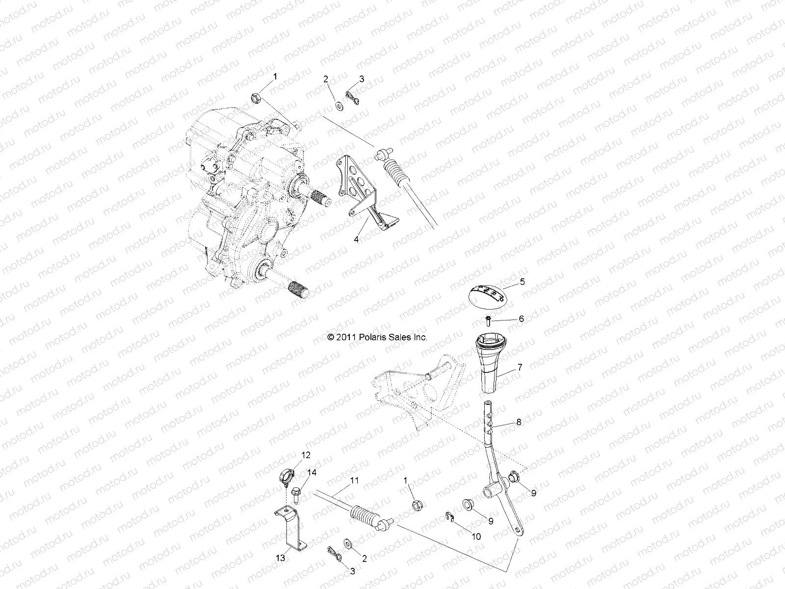 DRIVE TRAIN | DRIVE TRAIN, GEAR SELECTOR - R12XE7EFX (49ATVGEARSELECT12RZR4I)