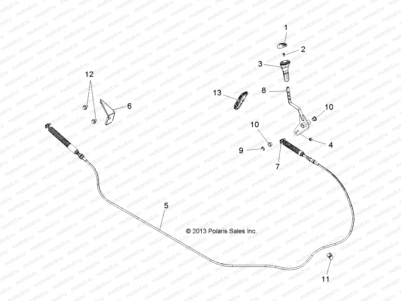 DRIVE TRAIN | DRIVE TRAIN, GEAR SELECTOR - R14RH57FX (49RGRGEARSELECT14570)