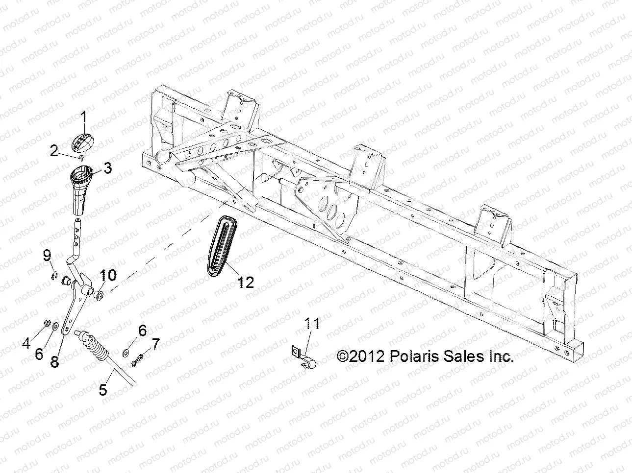 DRIVE TRAIN | DRIVE TRAIN, GEAR SELECTOR - R14RH76AA/76AC/7EAZ (49RGRGEARSELECT13800MID)