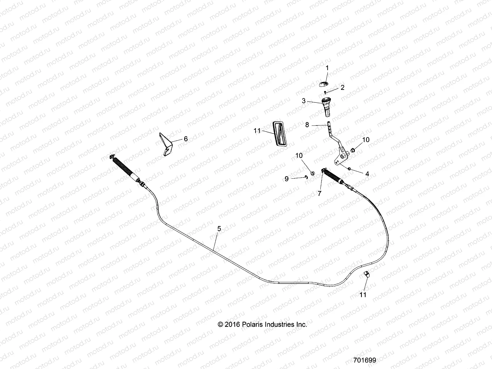 DRIVE TRAIN | DRIVE TRAIN, GEAR SELECTOR - R16RCA57A1/A4/B1/B4 (701699)