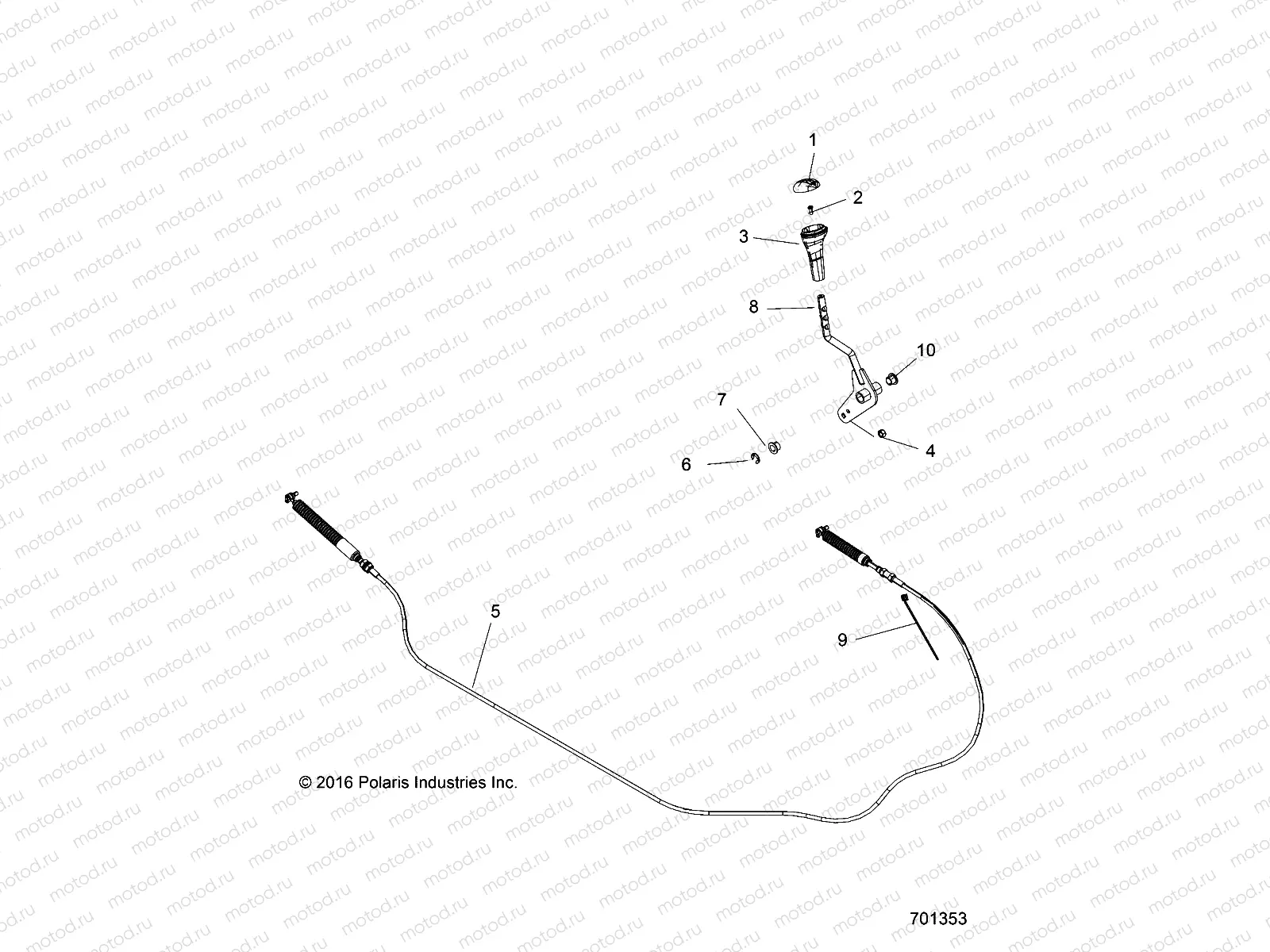 DRIVE TRAIN | DRIVE TRAIN, GEAR SELECTOR - R17RMH57A4 (701353)