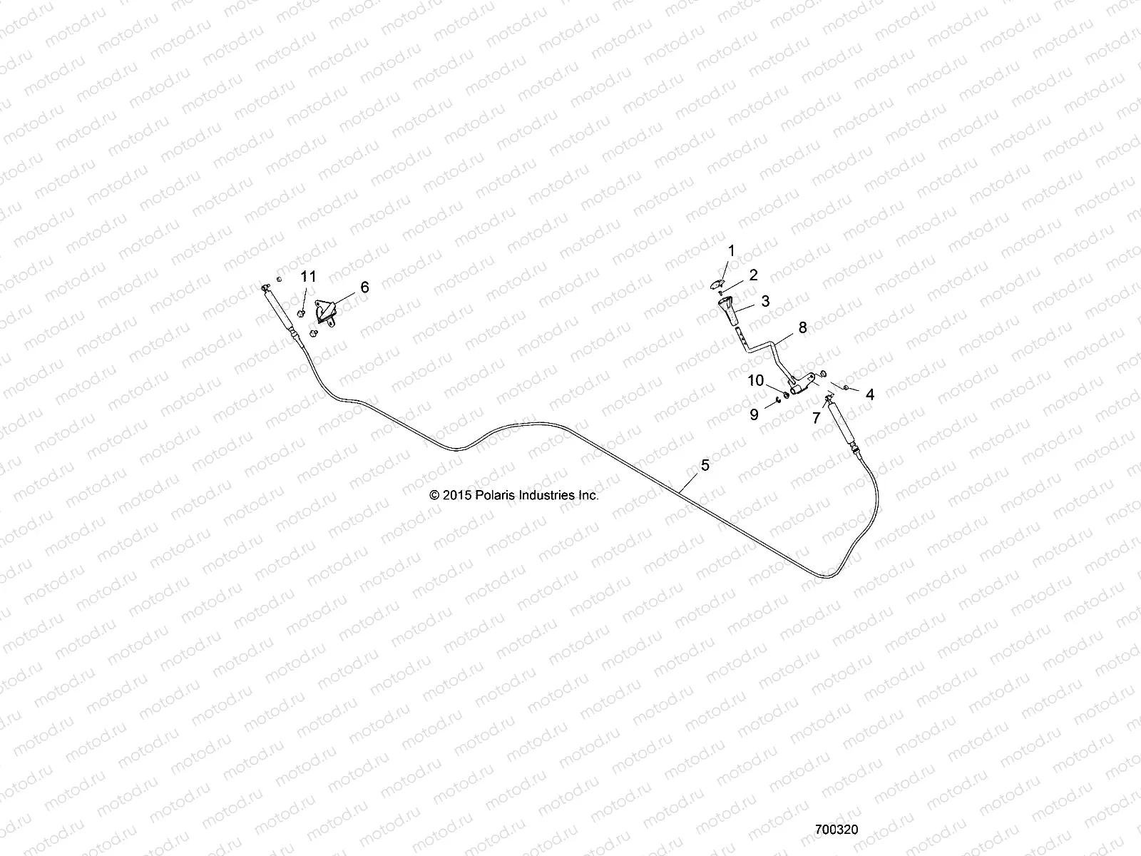 DRIVE TRAIN | DRIVE TRAIN, GEAR SELECTOR - R20M4A57L1 (700320)