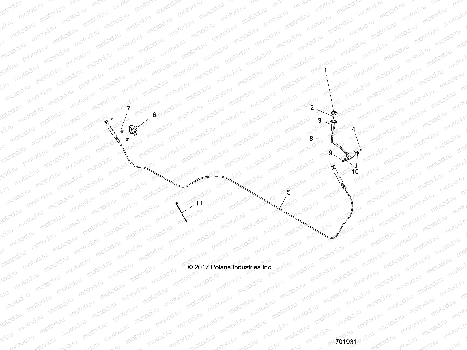 DRIVE TRAIN | DRIVE TRAIN, GEAR SELECTOR - R20MAA57L7 (701931)