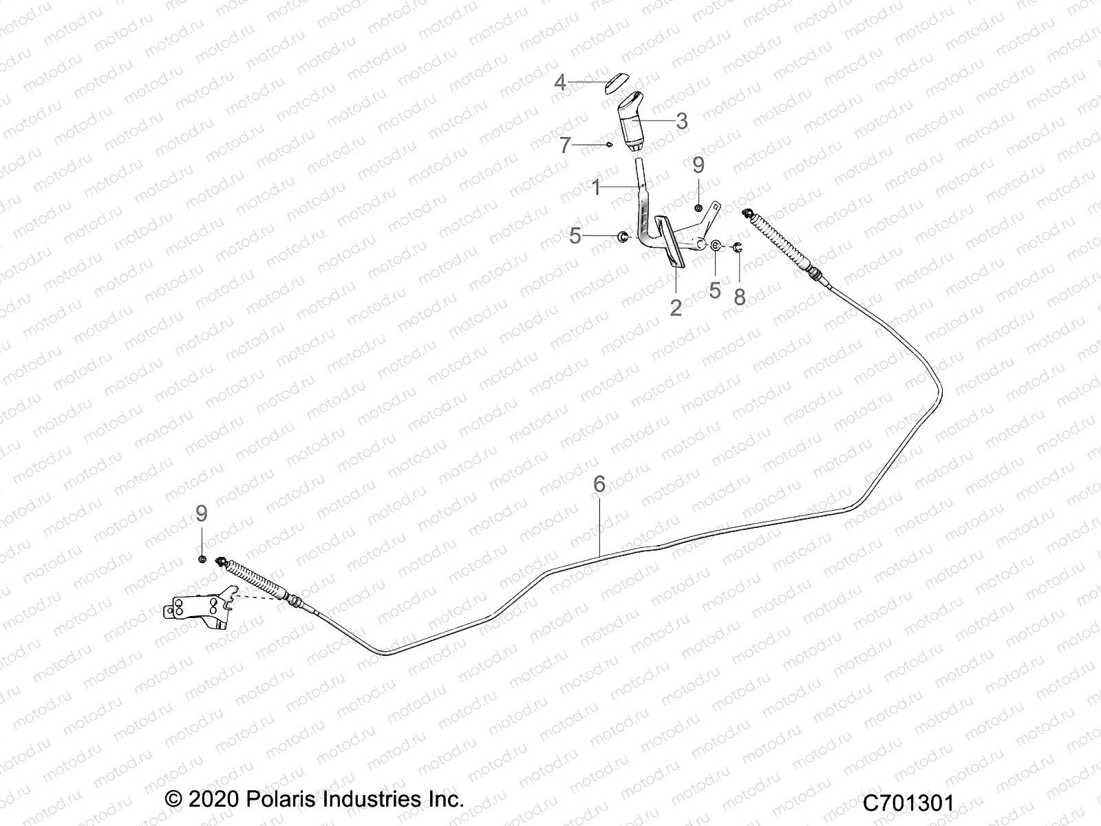 DRIVE TRAIN | DRIVE TRAIN, GEAR SELECTOR - R21RRE99FP/F9 (C701301)