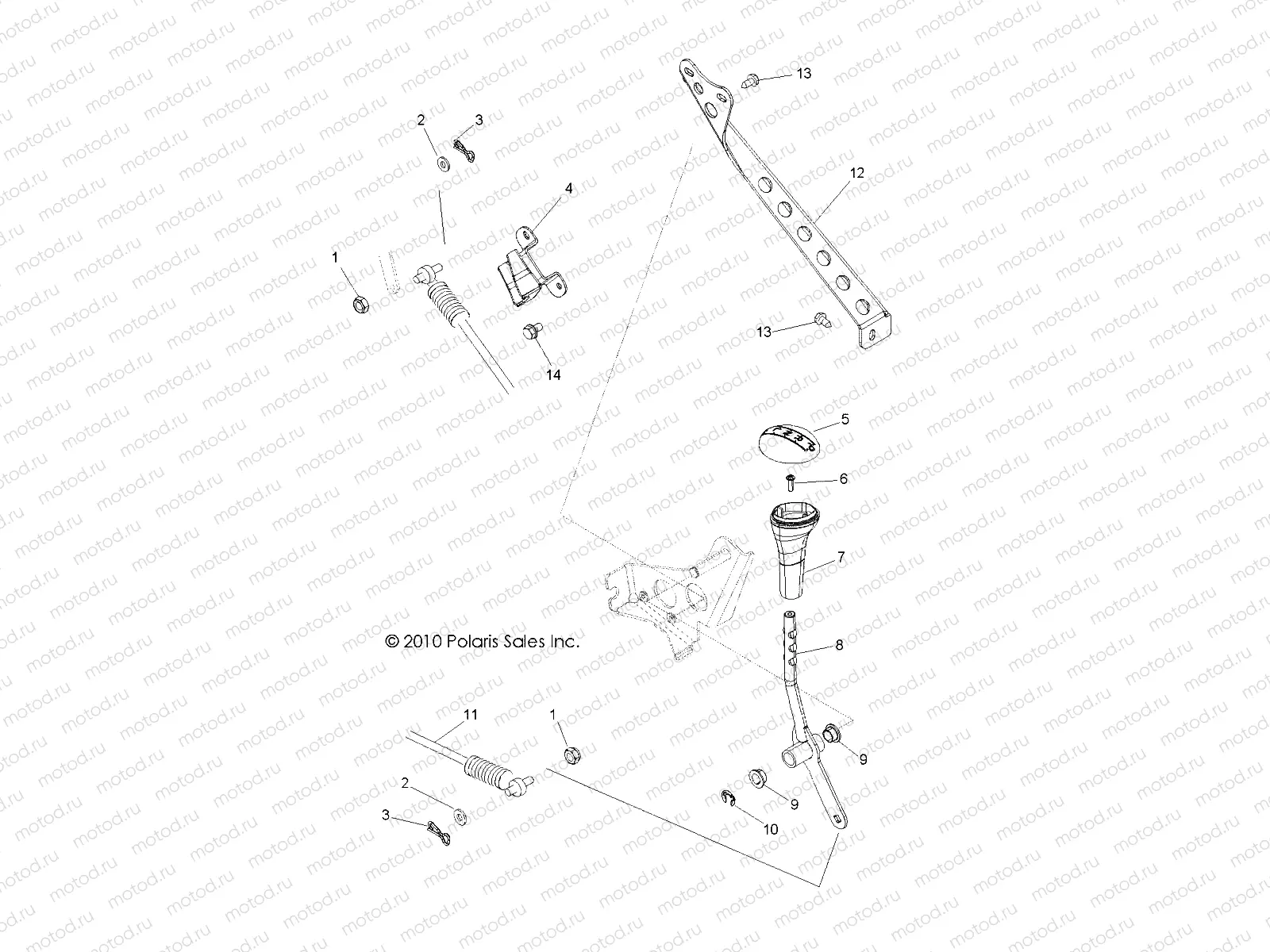 DRIVE TRAIN | DRIVE TRAIN, GEAR SELECTOR - Z14JT87AD/9EAO/9EAOL/9EAL (49RGRGEARSELECT11RZR875)