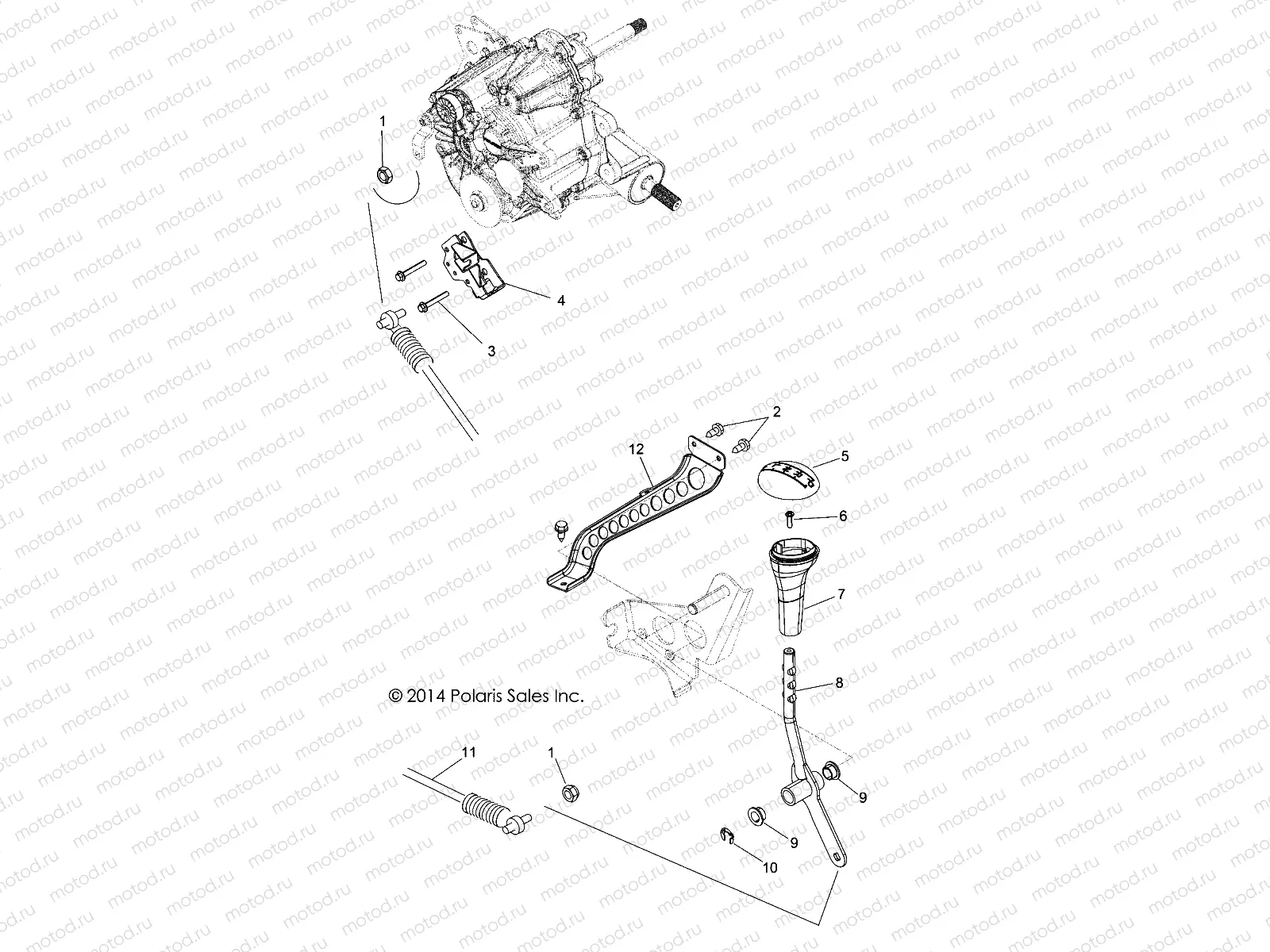 DRIVE TRAIN | DRIVE TRAIN, GEAR SELECTOR - Z15VHA57FJ (49RGRGEARSELECT15570EU)