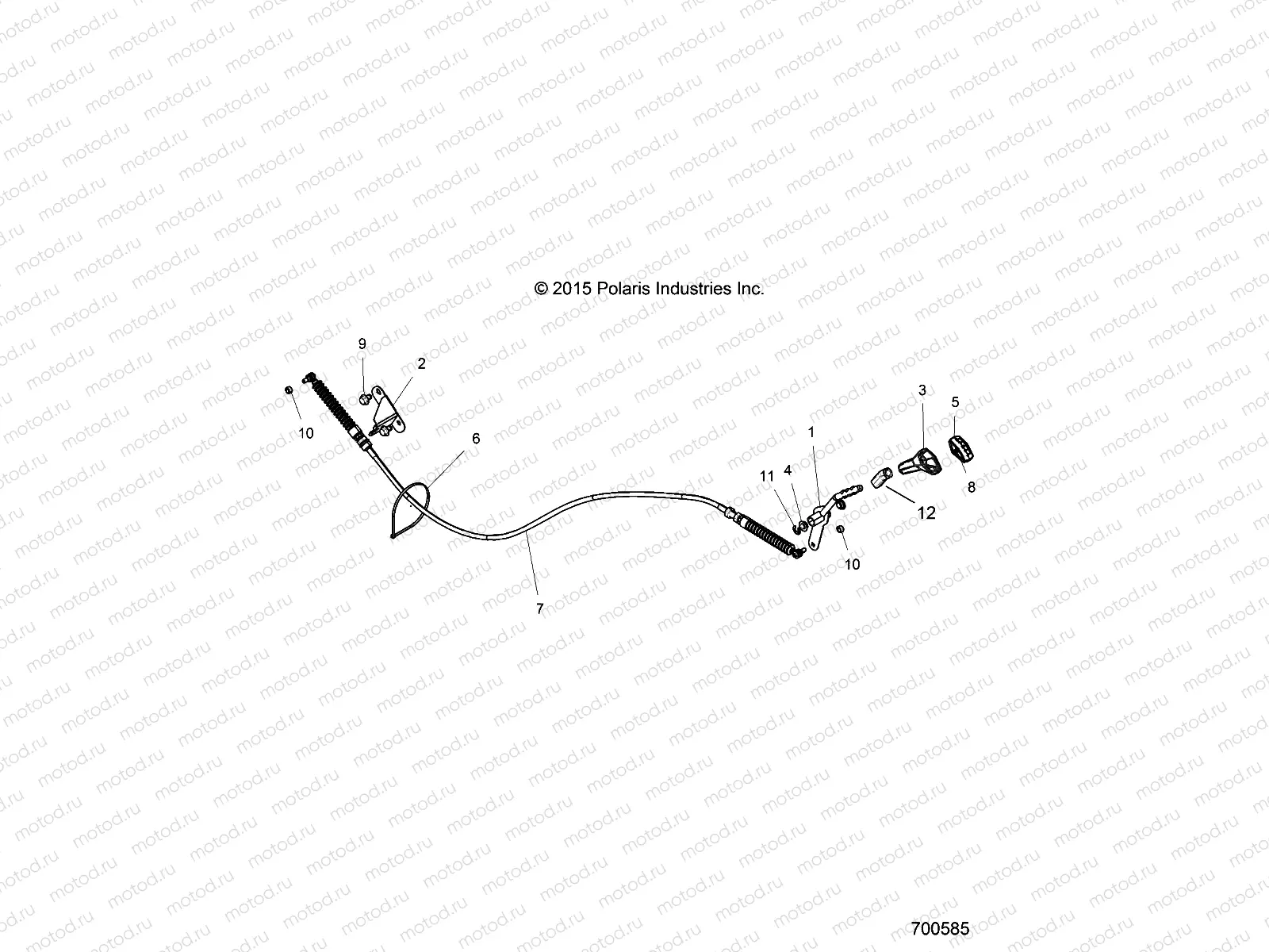 DRIVE TRAIN | DRIVE TRAIN, GEAR SELECTOR - Z16VDE99FM/NM (700585)