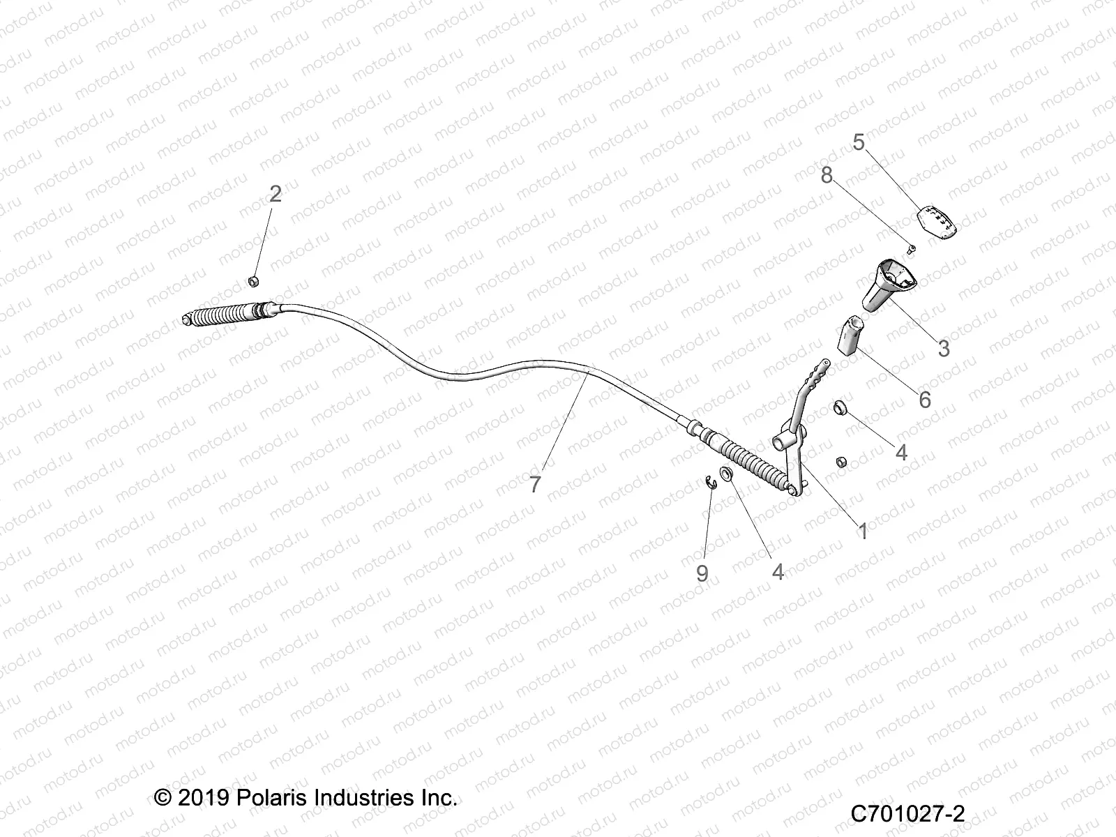 DRIVE TRAIN | DRIVE TRAIN, GEAR SELECTOR - Z20ASA87B2/E87BH/BW/LW (C701027-2)