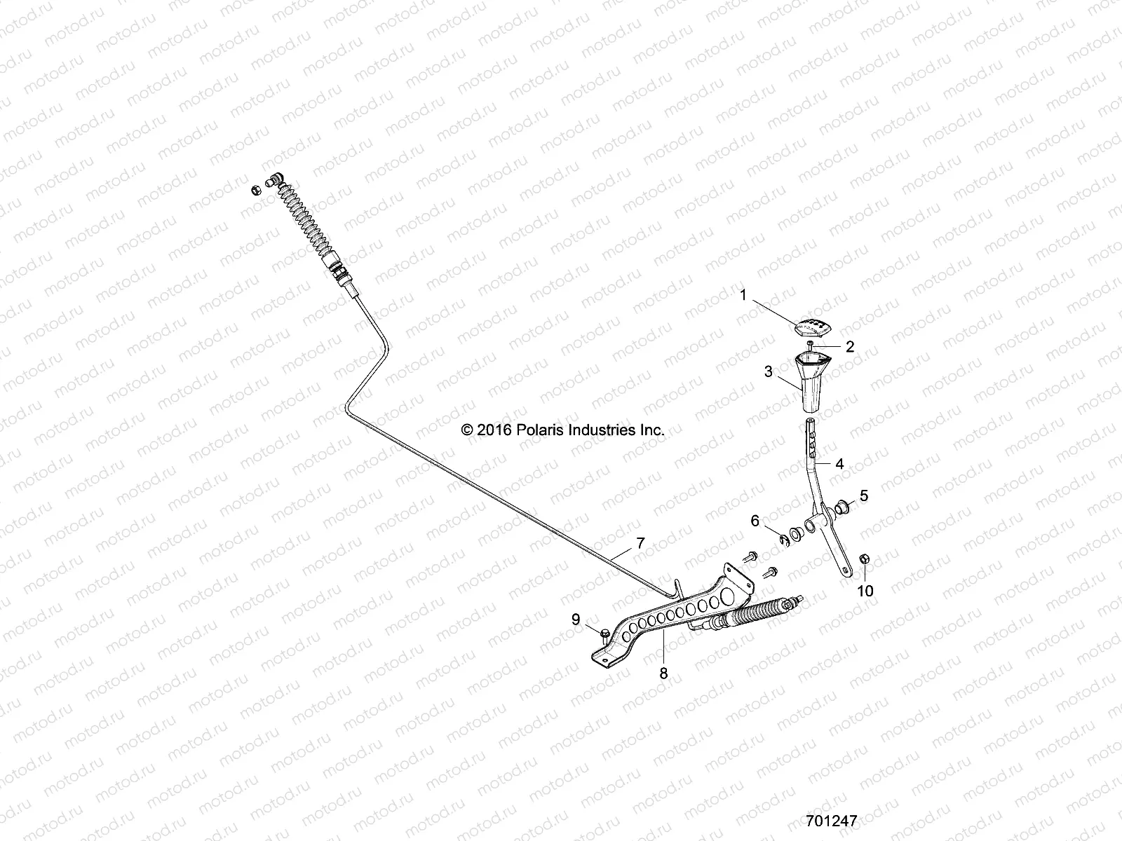 DRIVE TRAIN | DRIVE TRAIN, GEAR SELECTOR - Z20CHA57A2/E57AM (701247)