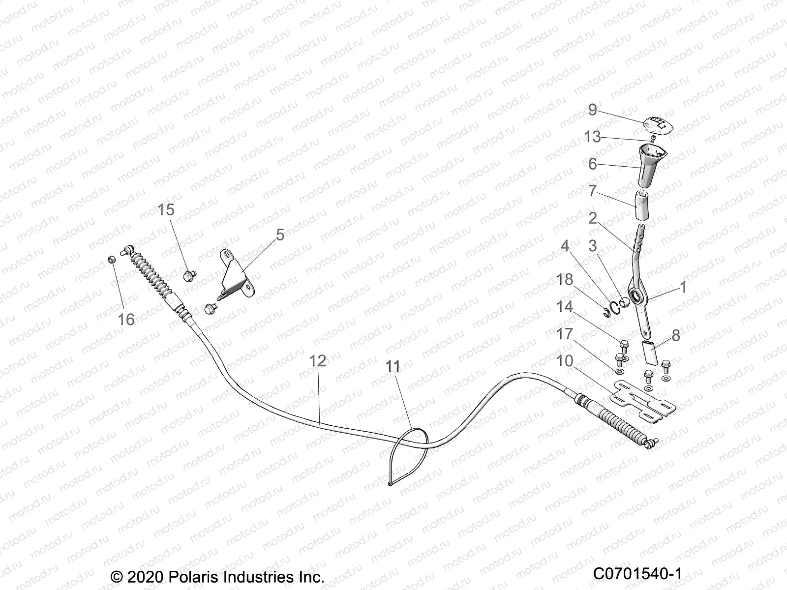 DRIVE TRAIN | DRIVE TRAIN, GEAR SELECTOR - Z21NAR99AN/BN (C0701540-1)