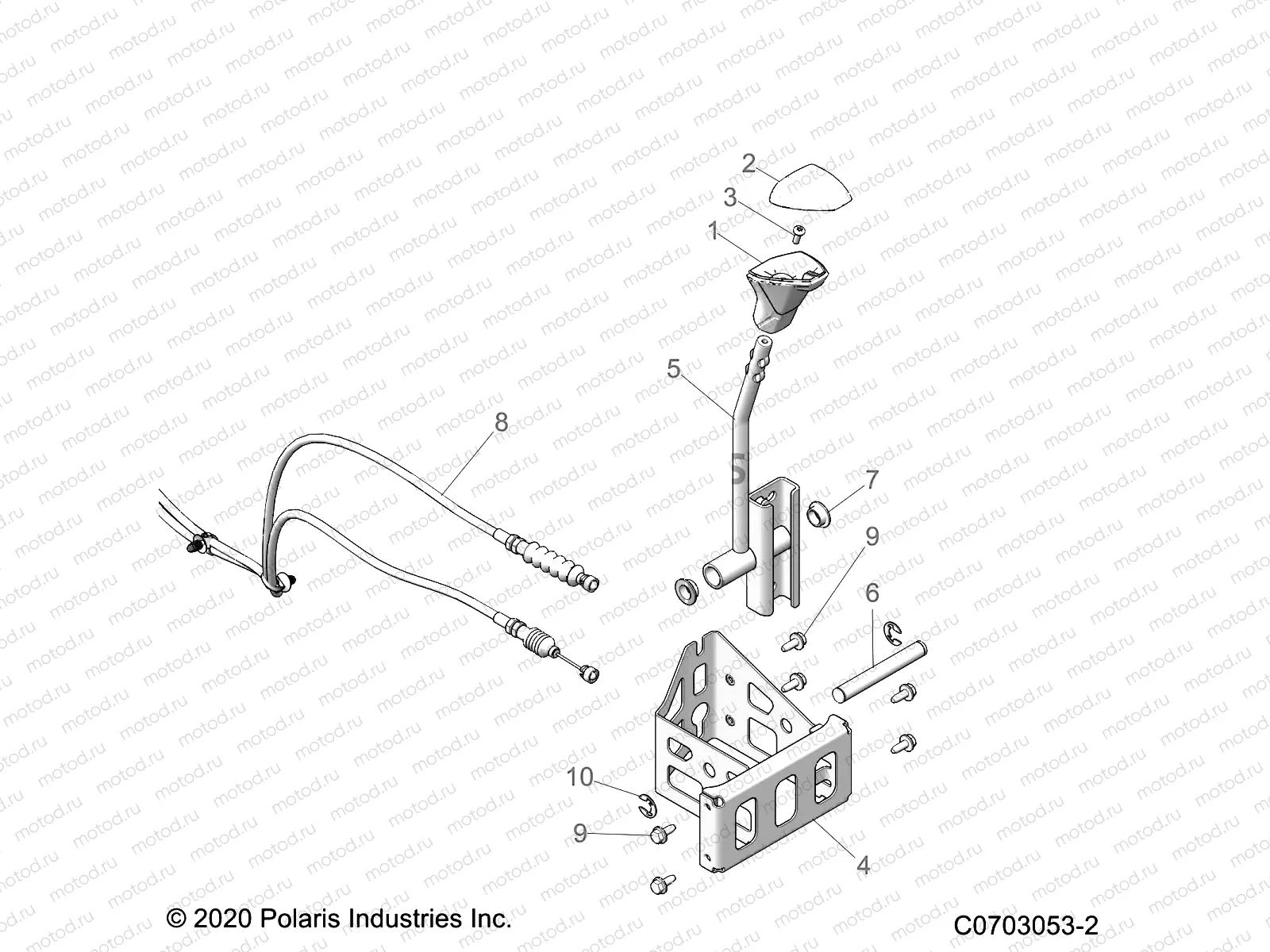 DRIVE TRAIN | DRIVE TRAIN, GEAR SELECTOR - Z22RME2KAG/BG/K2KAN/BN (C0703053-2)