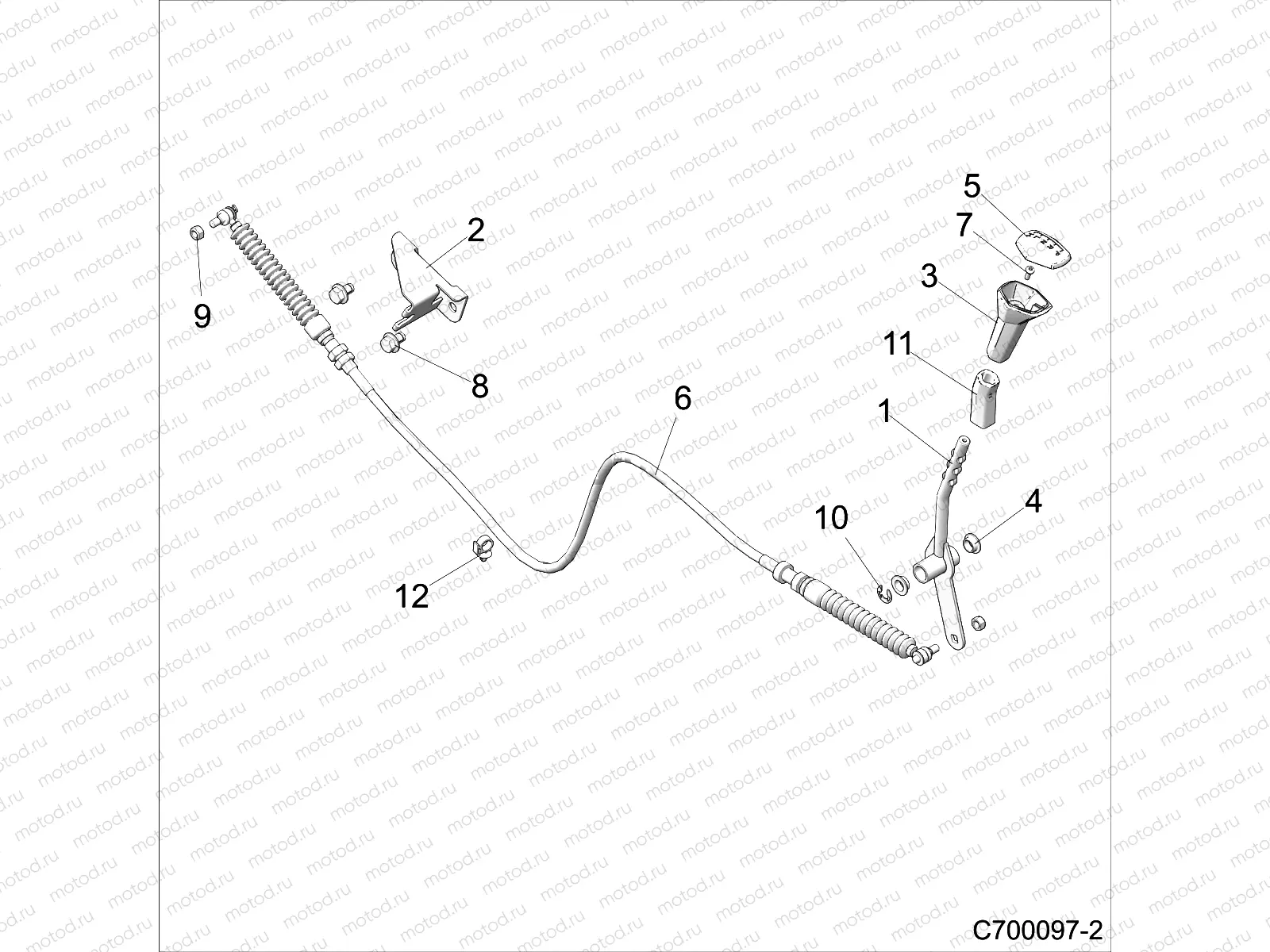 DRIVE TRAIN | DRIVE TRAIN, GEAR SELECTOR - Z22S1E99AL/BL (C700097-2)