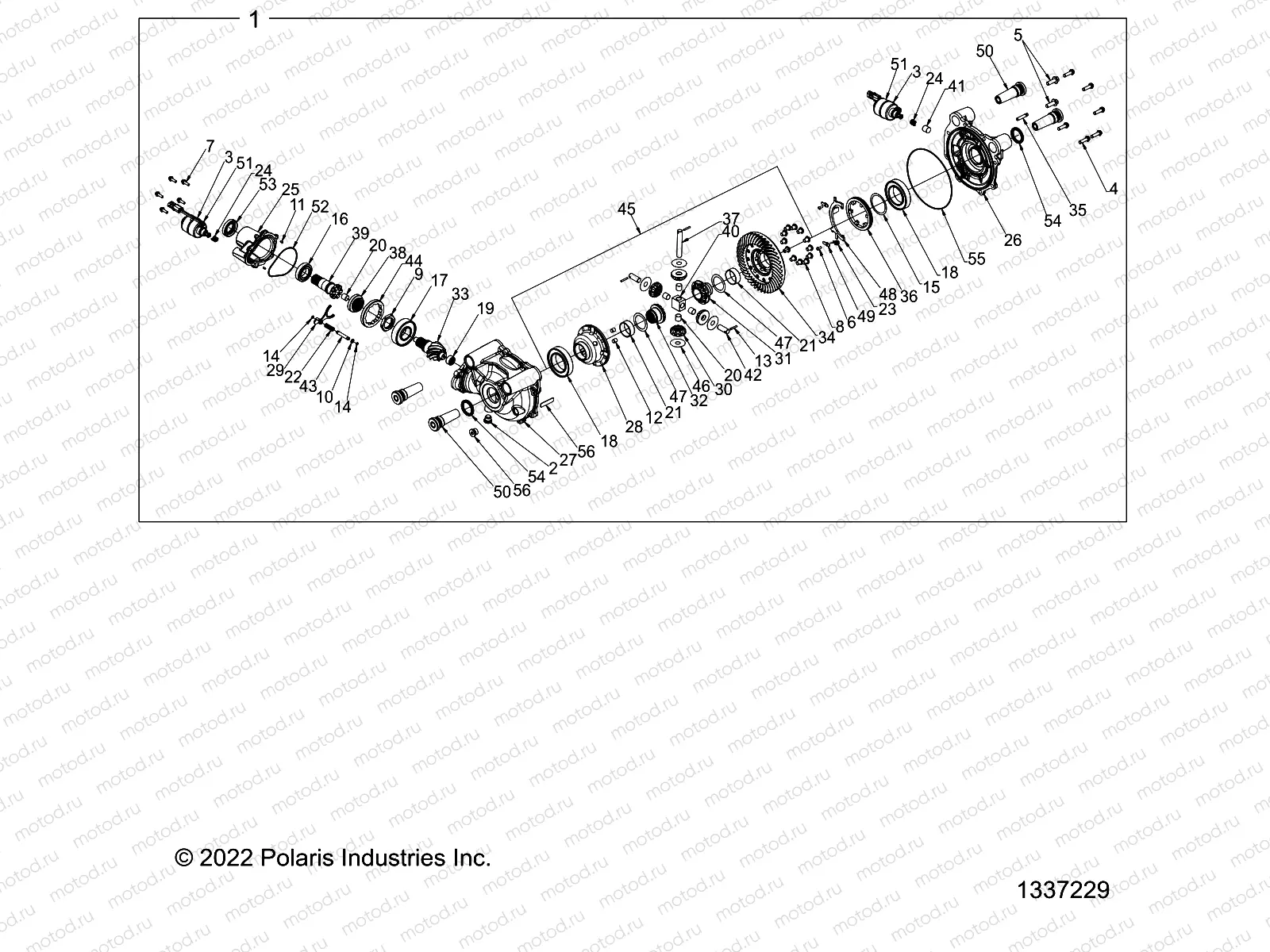 DRIVE TRAIN | DRIVE TRAIN, GEARCASE, FRONT, INTERNALS - Z23RMD2KAK/AJ/BK/BJ (NEW IMAGE NEEDED)