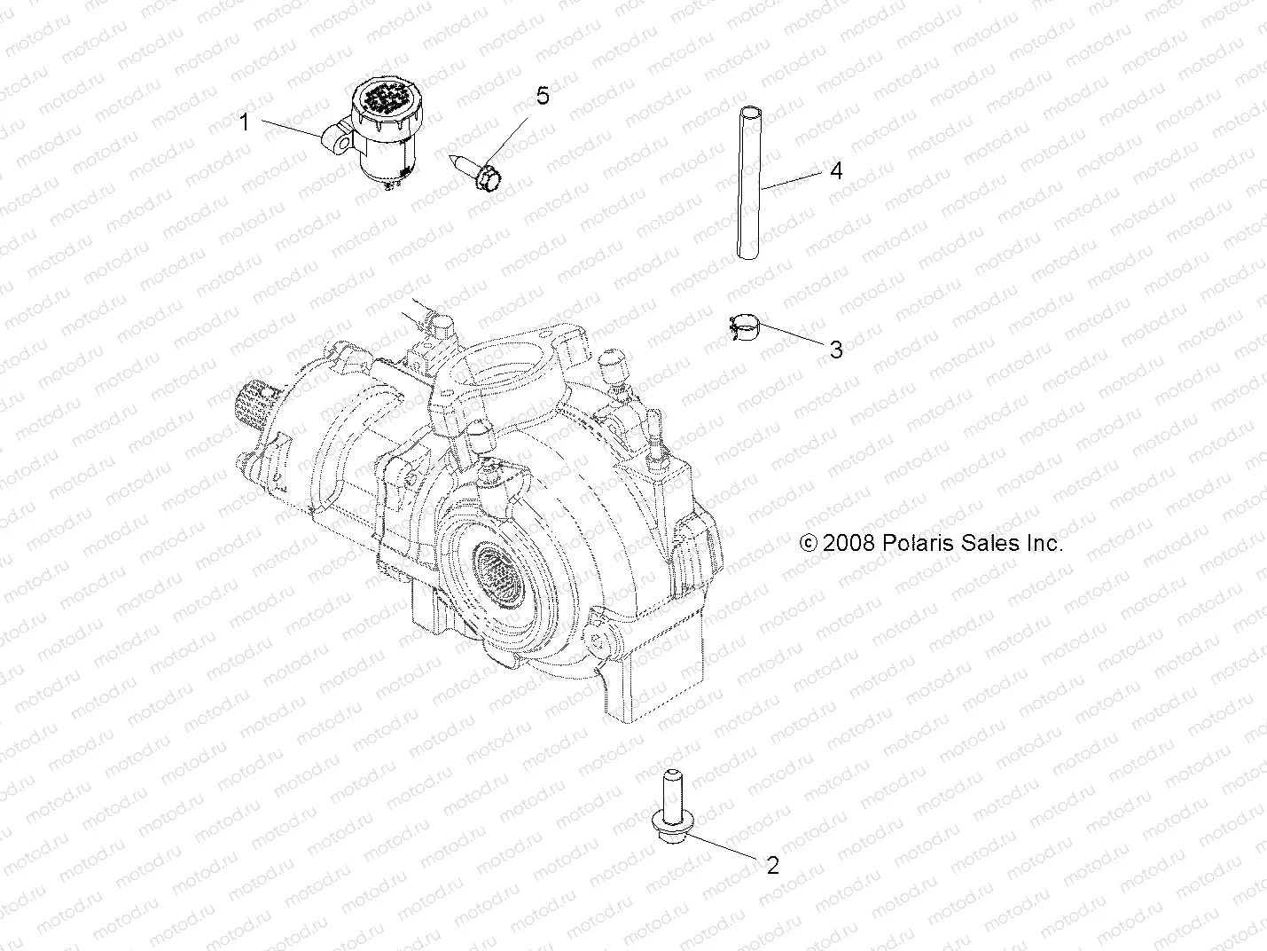 DRIVE TRAIN | DRIVE TRAIN, GEARCASE MOUNTING, FRONT - A09ZN85FL/8CFL (49ATVGEARCASEMTG09SPXP550)