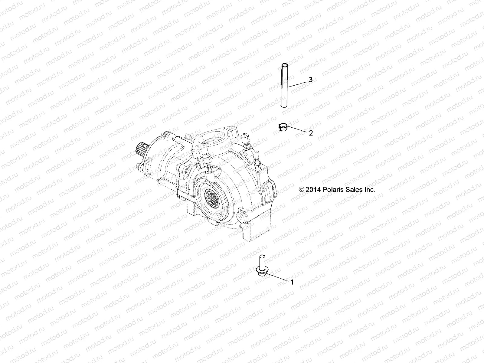 DRIVE TRAIN | DRIVE TRAIN, GEARCASE MOUNTING, FRONT - A18SXA85B1/B7/SXE85BM/BS/B9 (49ATVGEARCASEMTG15850SP)