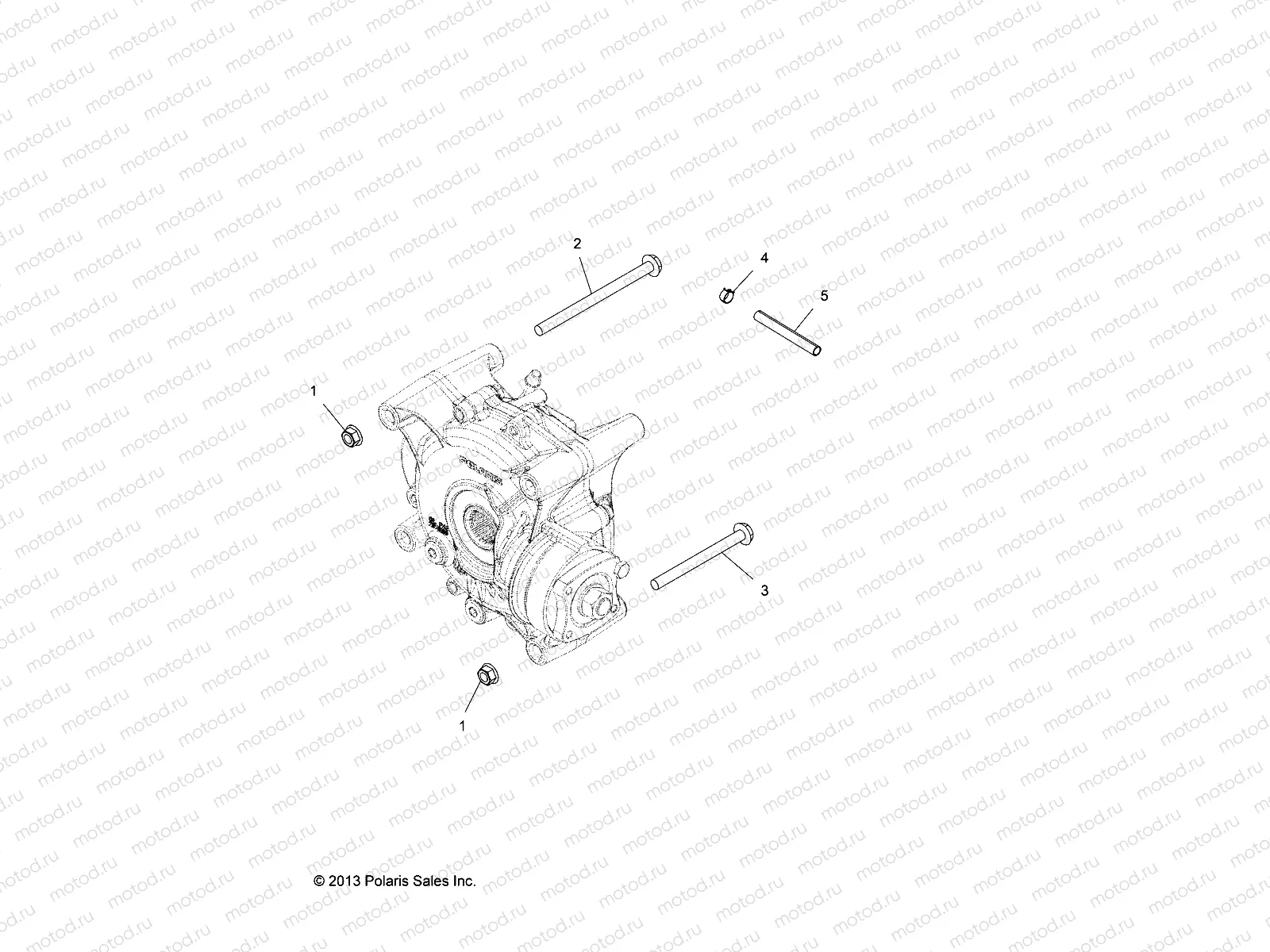 DRIVE TRAIN | DRIVE TRAIN, GEARCASE MOUNTING, REAR - A14YN8EAJ/EAT (49MVGEARCASEMTG14850WV)