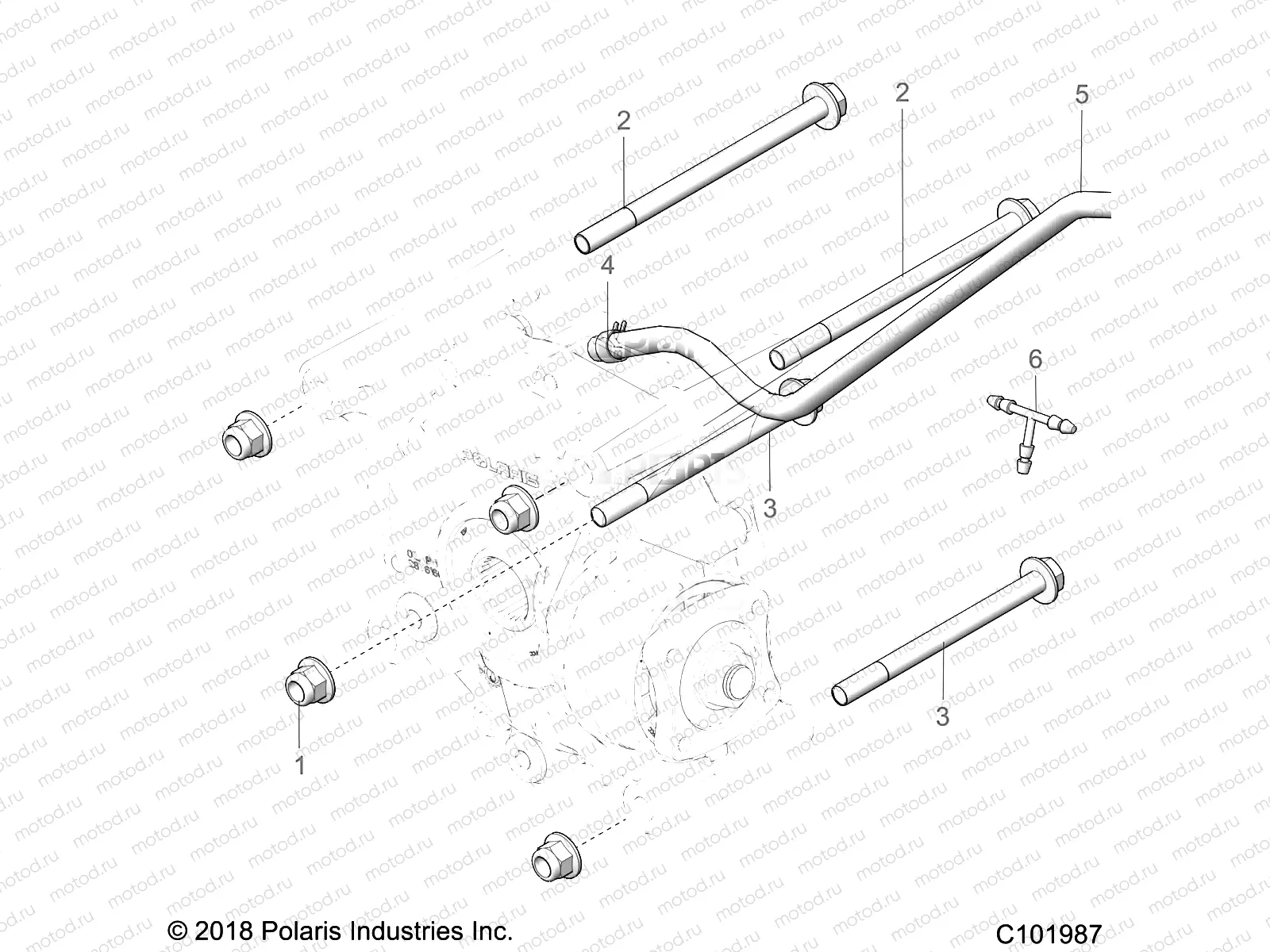 DRIVE TRAIN | DRIVE TRAIN, GEARCASE MOUNTING, REAR - A19SXA85B1/B4/SXE85BC/B9/ZBJ (C101987)