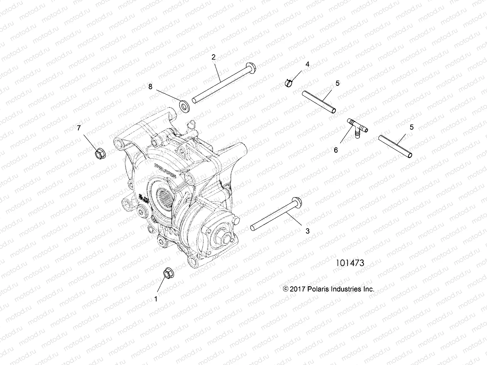 DRIVE TRAIN | DRIVE TRAIN, GEARCASE MOUNTING, REAR - A20SXN85A8 (101473)