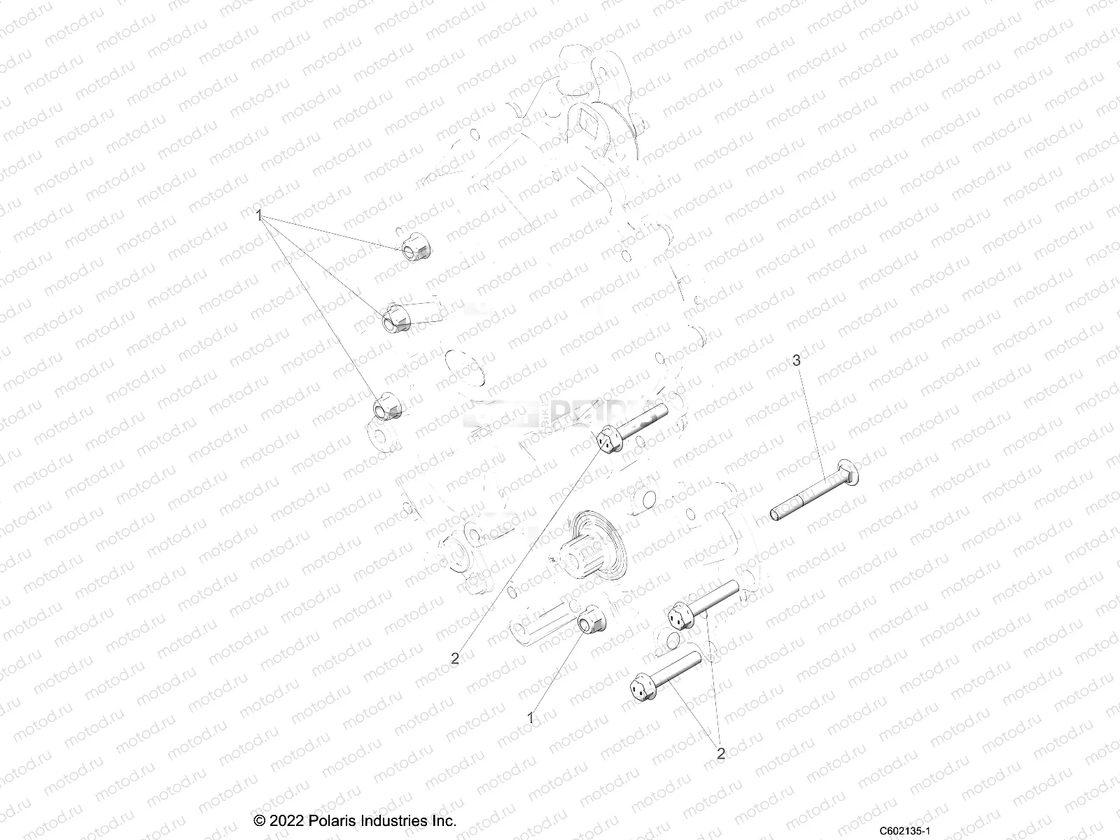 DRIVE TRAIN | DRIVE TRAIN, GEARCASE MOUNTING - S23TLF9FS (C602135)
