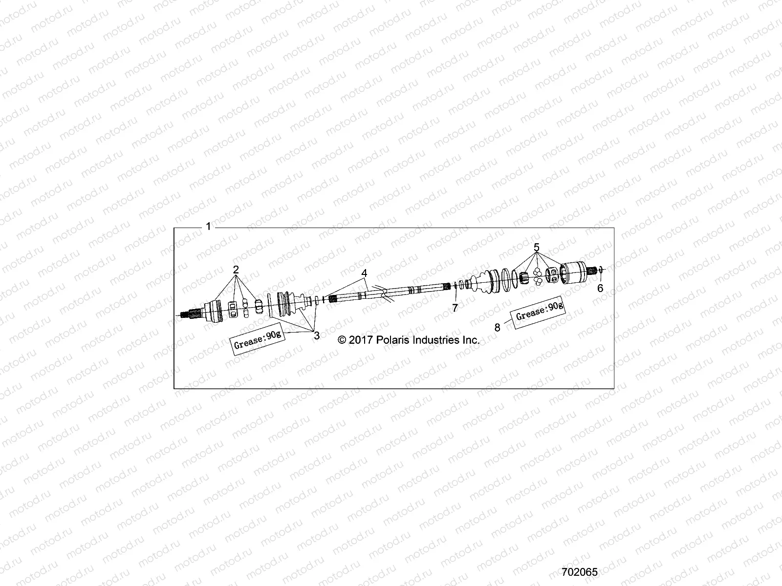 DRIVE TRAIN | DRIVE TRAIN, HALF SHAFT, FRONT - Z18VBA87B2/E87BK/BU/LK/BR (702065)