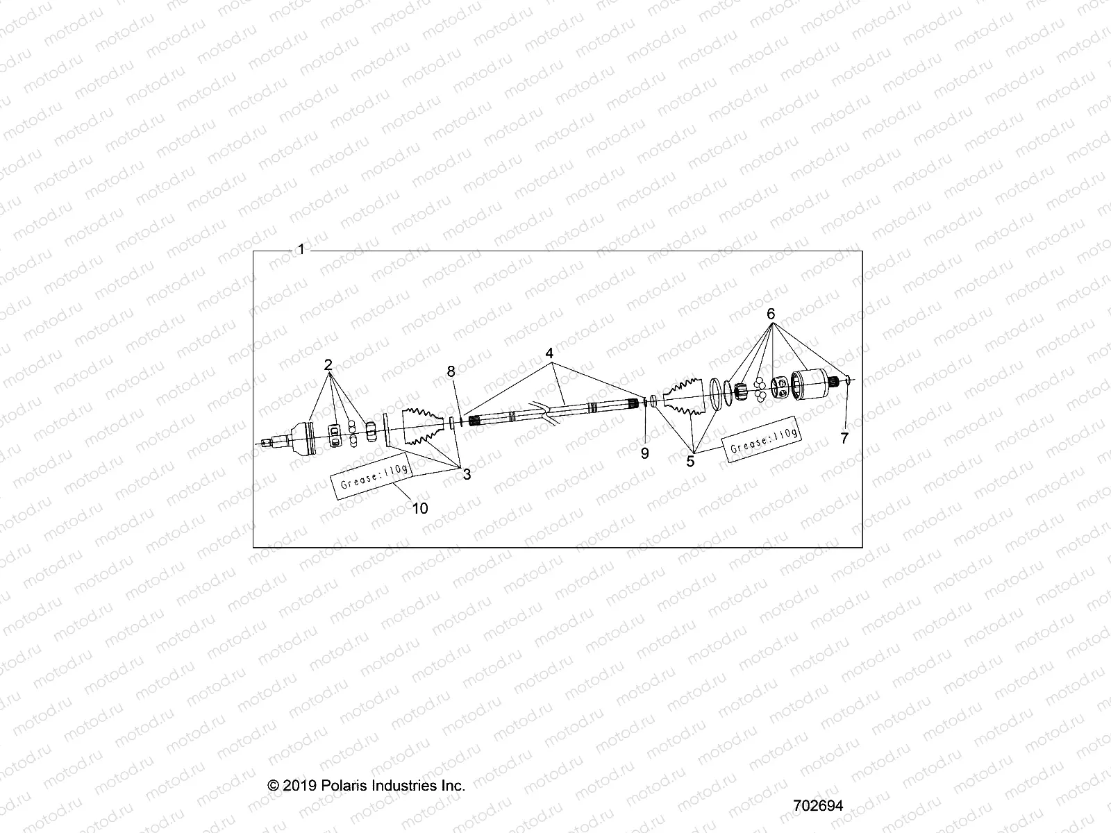 DRIVE TRAIN | DRIVE TRAIN, HALF SHAFT, FRONT - Z22R4E92AD/AJ (702694)