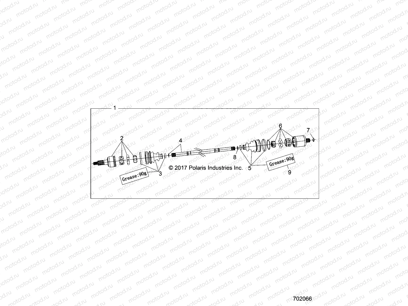 DRIVE TRAIN | DRIVE TRAIN, HALF SHAFT, REAR - Z18VBA87B2/E87BK/BU/LK/BR (702066)