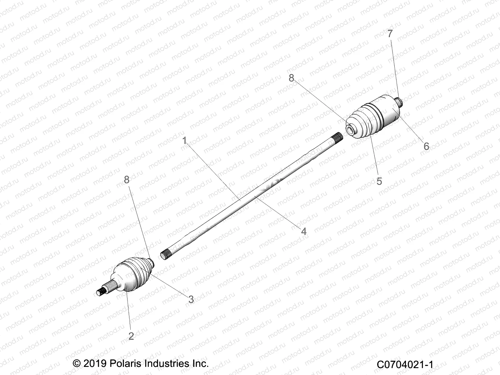 DRIVE TRAIN | DRIVE TRAIN, HALF SHAFT, REAR - Z20PAE92AC/BC/F92AC/LC (C0704021-1)