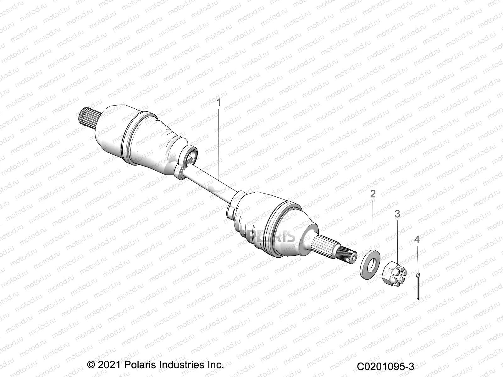 DRIVE TRAIN | DRIVE TRAIN, HALF SHAFT, REAR - Z21HCB18B2 (C0201095-3)