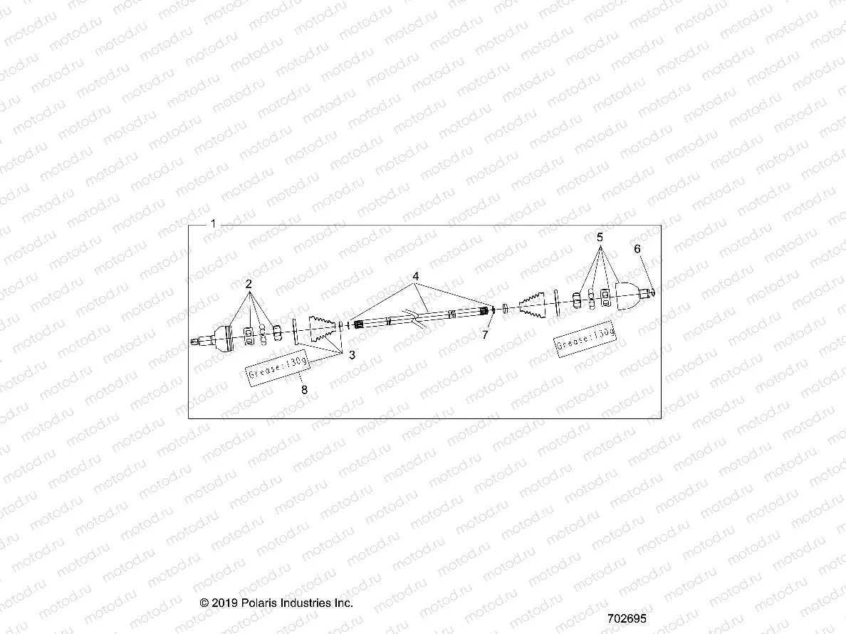 DRIVE TRAIN | DRIVE TRAIN, HALF SHAFT, REAR - Z22M4D92AJ/AK/BJ/BK (702695)