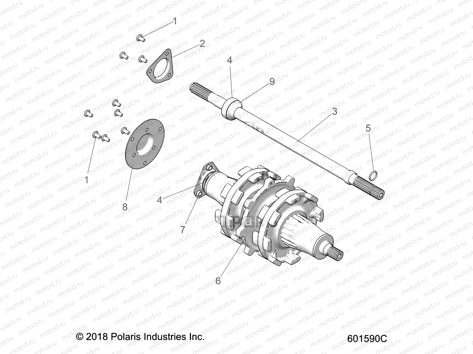 DRIVE TRAIN | DRIVE TRAIN, JACKSHAFT and DRIVESHAFT - S20ELS8RS/8RE ALL OPTIONS (C601590)