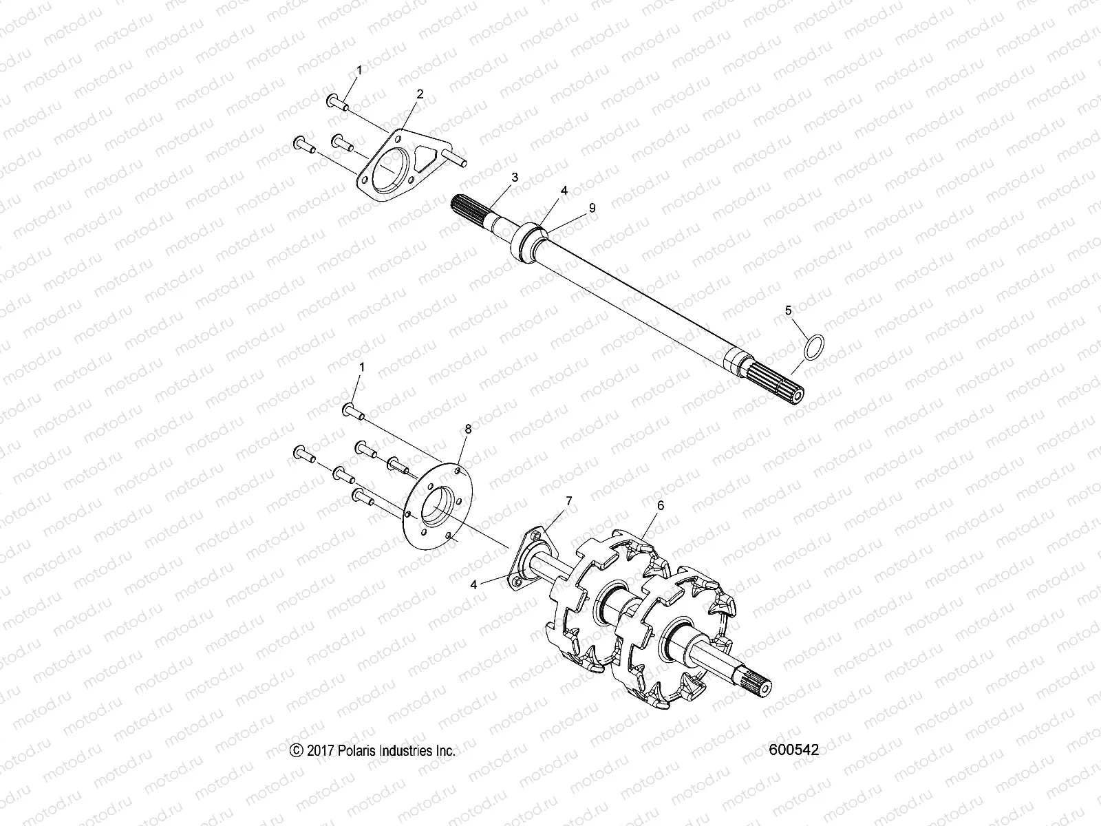 DRIVE TRAIN | DRIVE TRAIN, JACKSHAFT and DRIVESHAFT - S21EDB6PSL (600542)