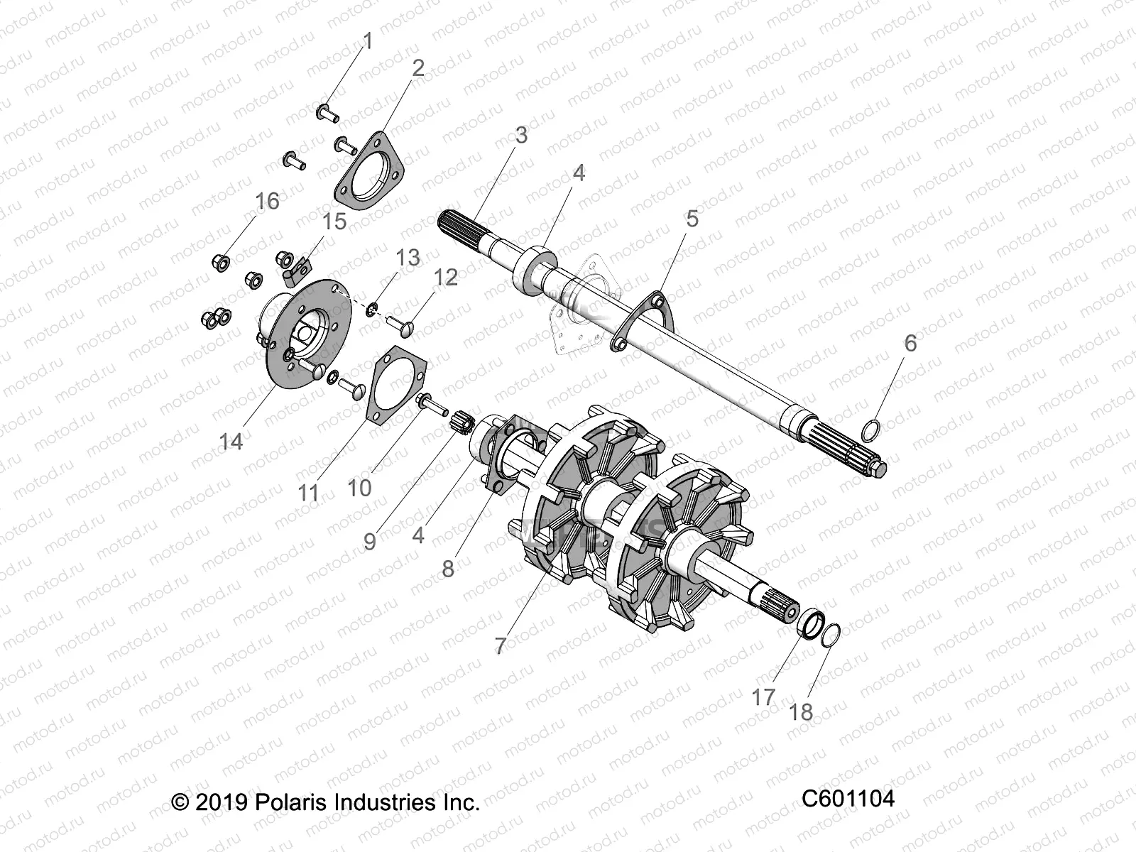 DRIVE TRAIN | DRIVE TRAIN, JACKSHAFT and DRIVESHAFT - S22CBU5TSL (C601104)