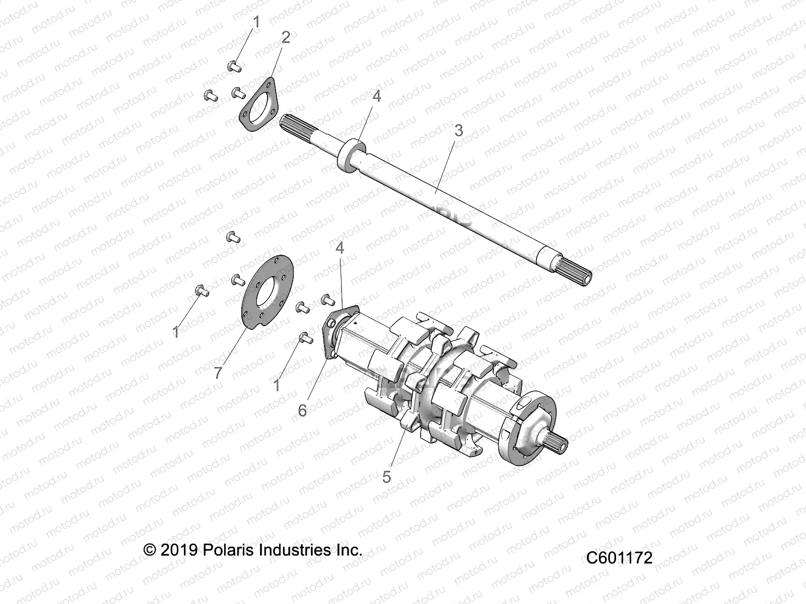 DRIVE TRAIN | DRIVE TRAIN, JACKSHAFT and DRIVESHAFT - S22EFD8RS/EFE8RS ALL OPTIONS (C601172)