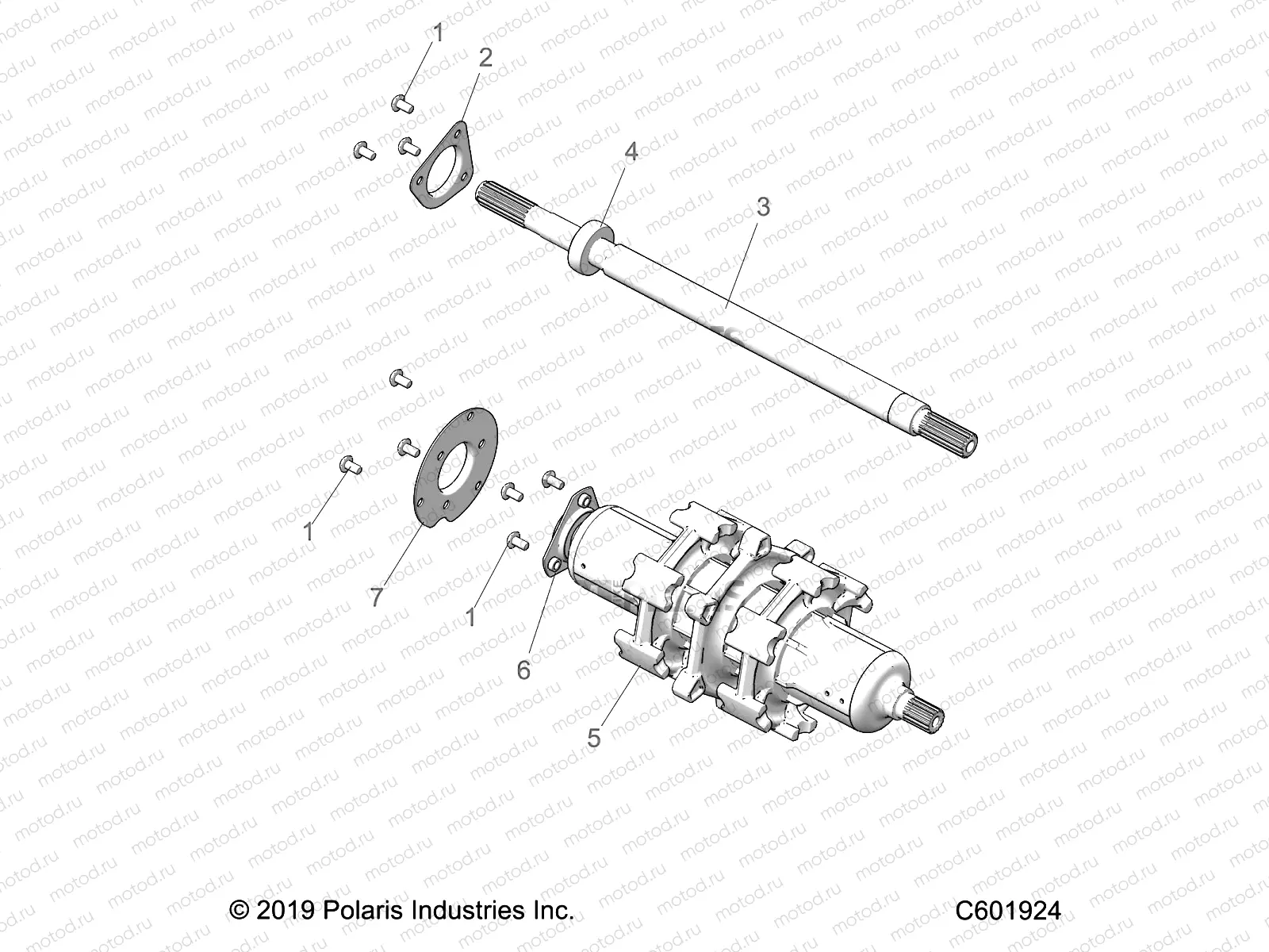 DRIVE TRAIN | DRIVE TRAIN, JACKSHAFT and DRIVESHAFT - S22EGB8RS/EGA8RS ALL OPTIONS (600425)