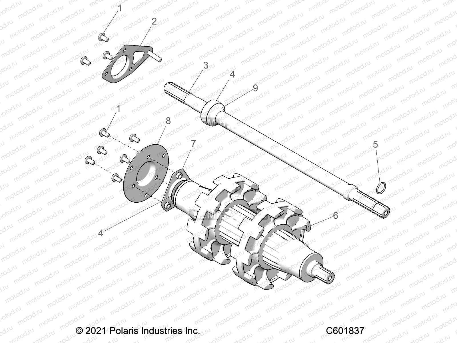DRIVE TRAIN | DRIVE TRAIN, JACKSHAFT and DRIVESHAFT - S22TDL6KSA (C601837)
