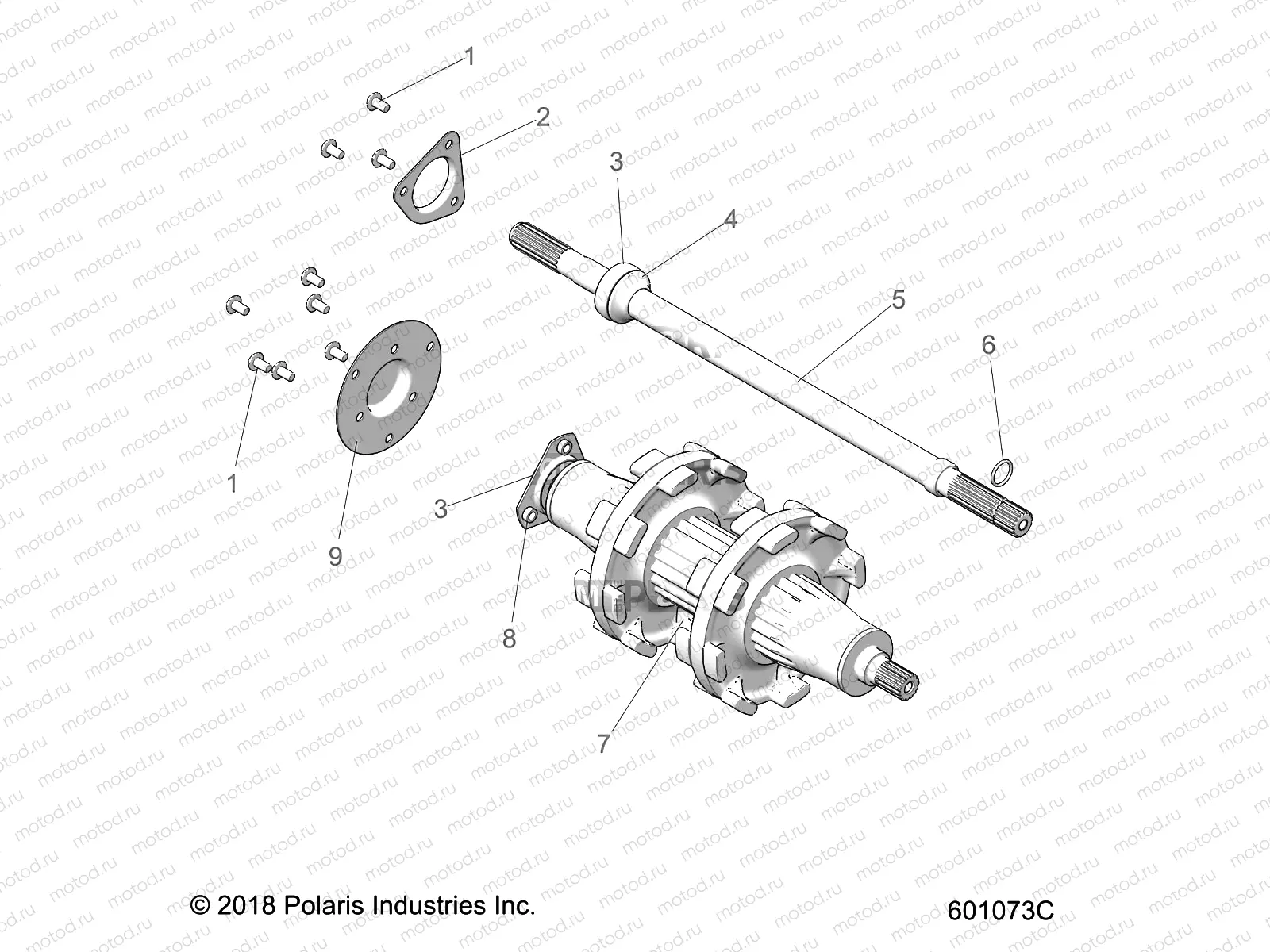 DRIVE TRAIN | DRIVE TRAIN, JACKSHAFT and DRIVESHAFT - S22TDP8RS/8RE ALL OPTIONS (601073C)
