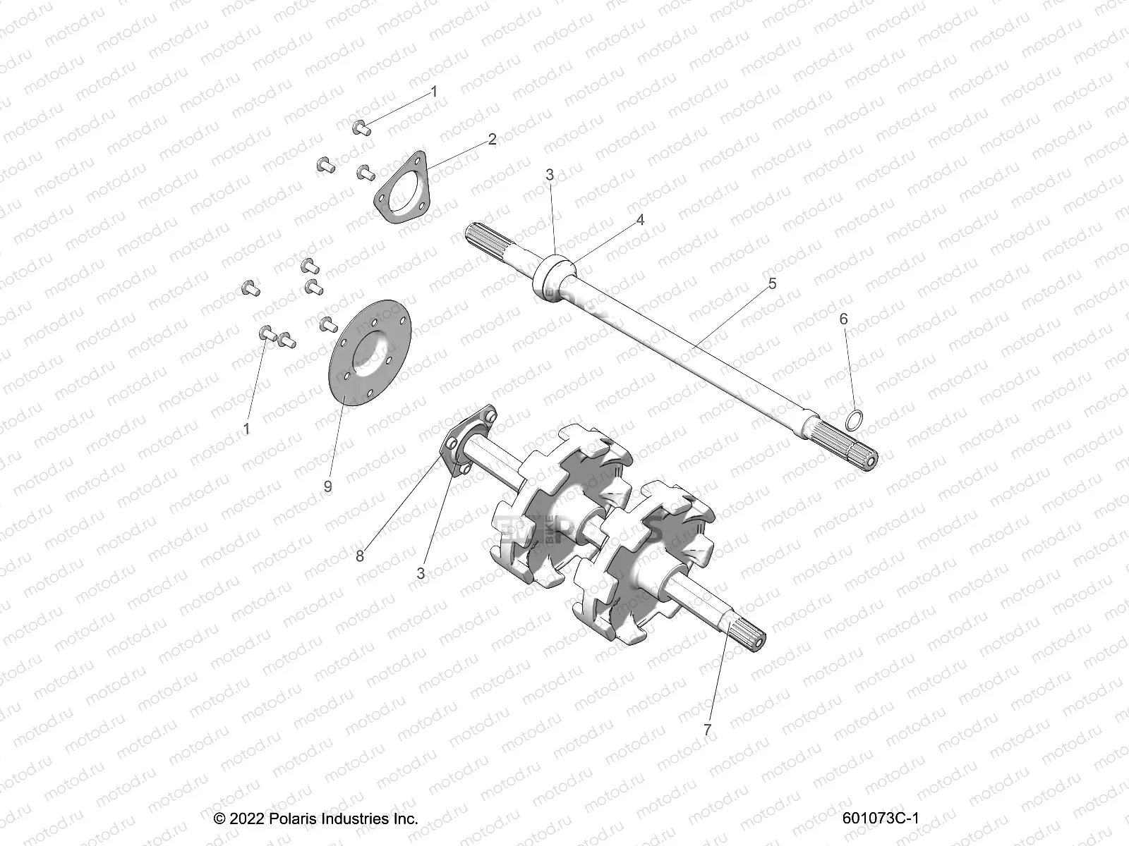 DRIVE TRAIN | DRIVE TRAIN, JACKSHAFT and DRIVESHAFT - S23TDB6RSL (601073C)